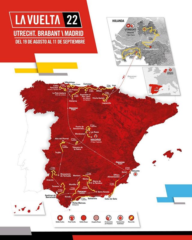 The route of La Vuelta 2022 - DroomHuisSpanje