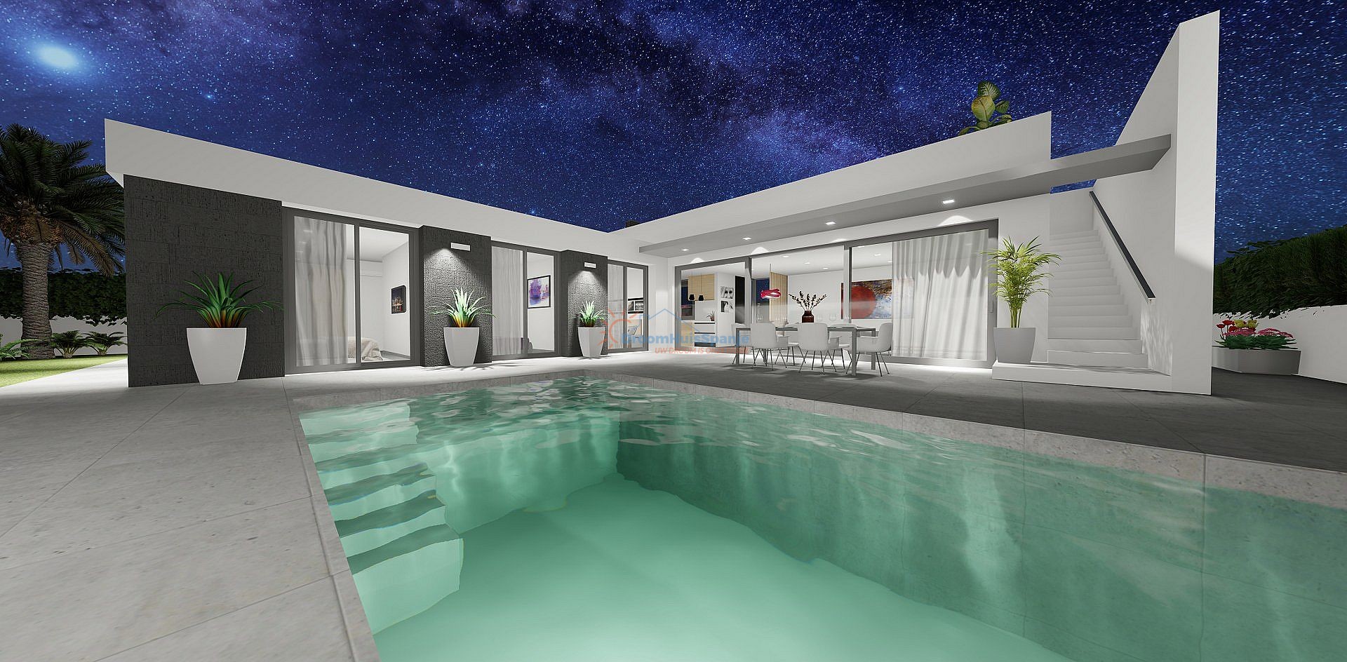 Chalet independiente en San Juan de los Terreros - Obra nueva - DroomHuisSpanje