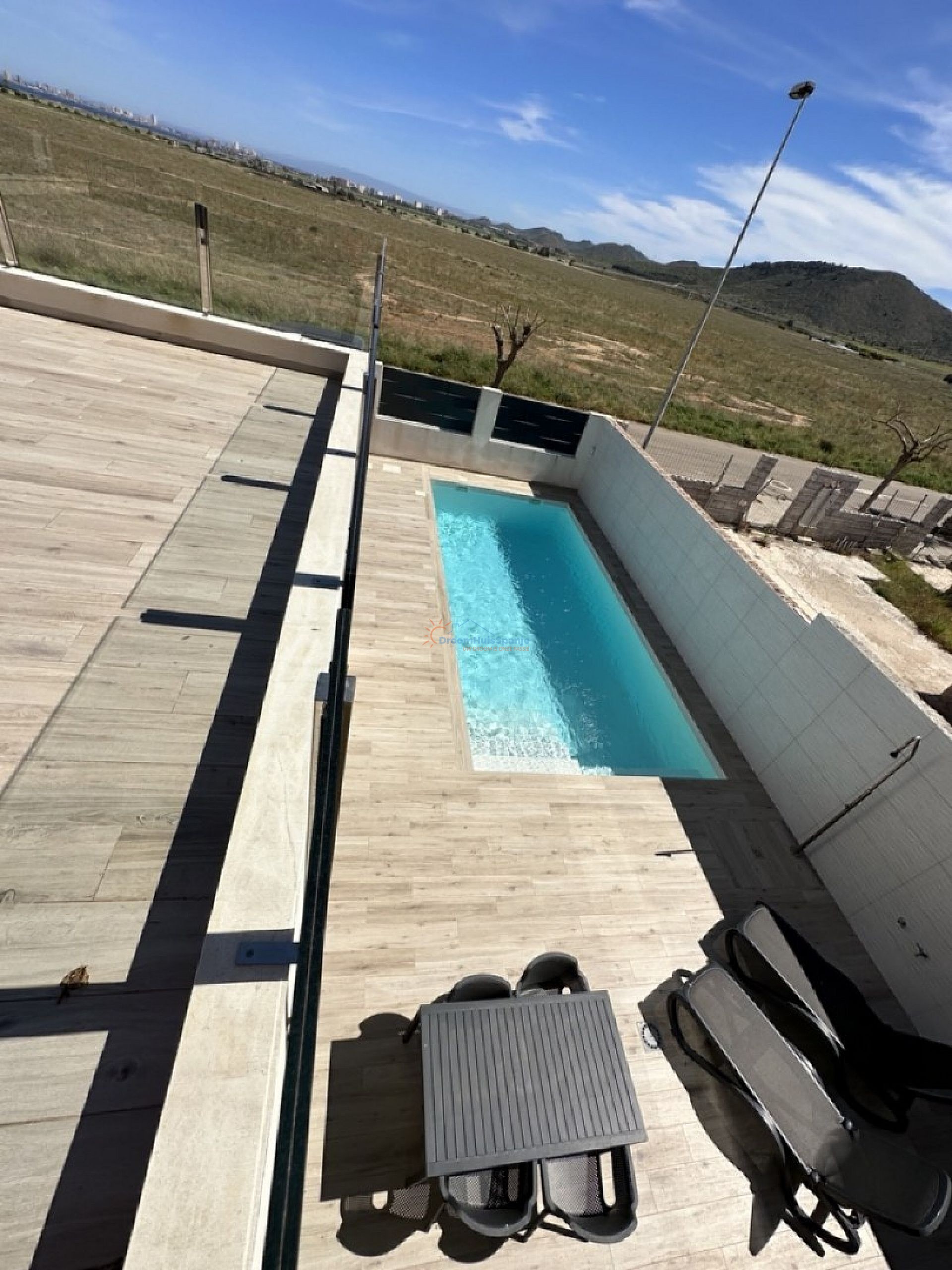 Moderne vrijstaande sleutelklare villa met privé zwembad, dakterras, garage in Los Belones - DroomHuisSpanje