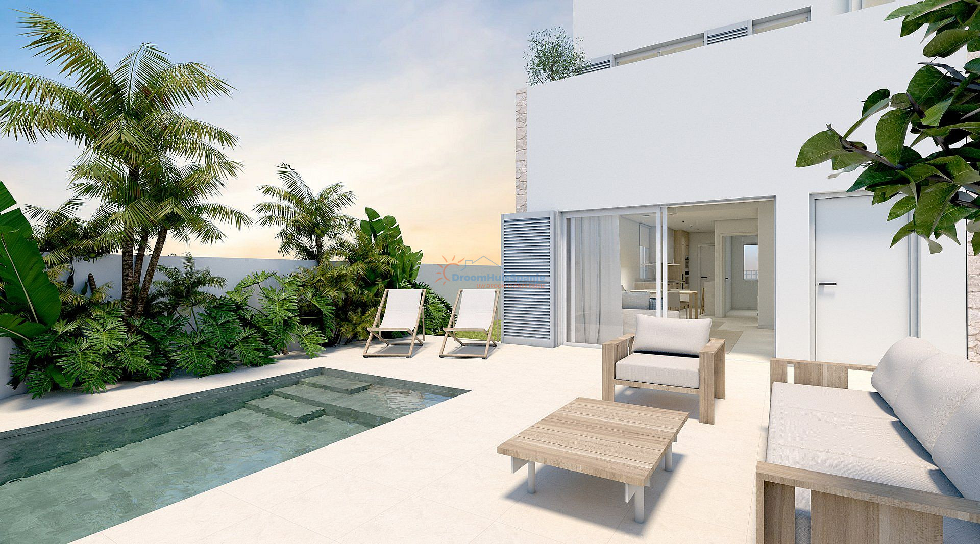 Geschakelde villa met dakterras en zwembad in Torre de la Horadada - DroomHuisSpanje