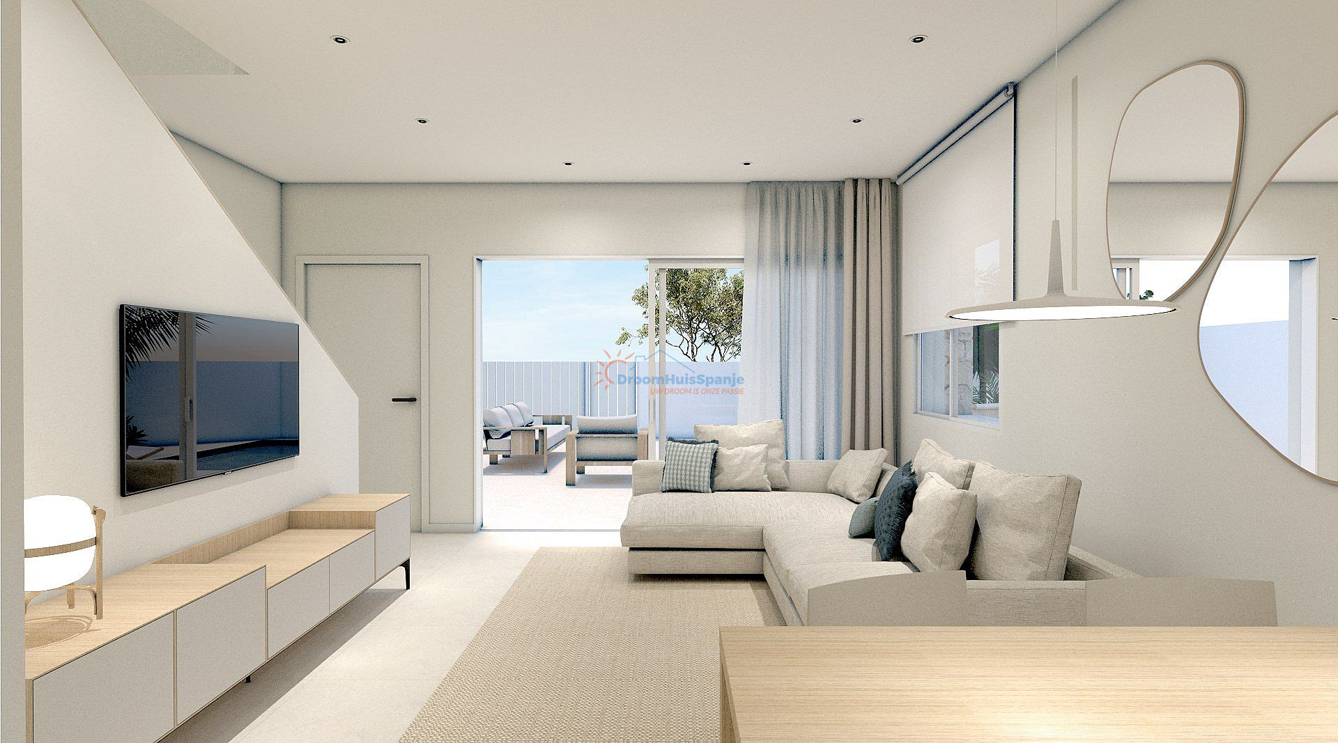 Geschakelde villa met dakterras en zwembad in Torre de la Horadada - DroomHuisSpanje