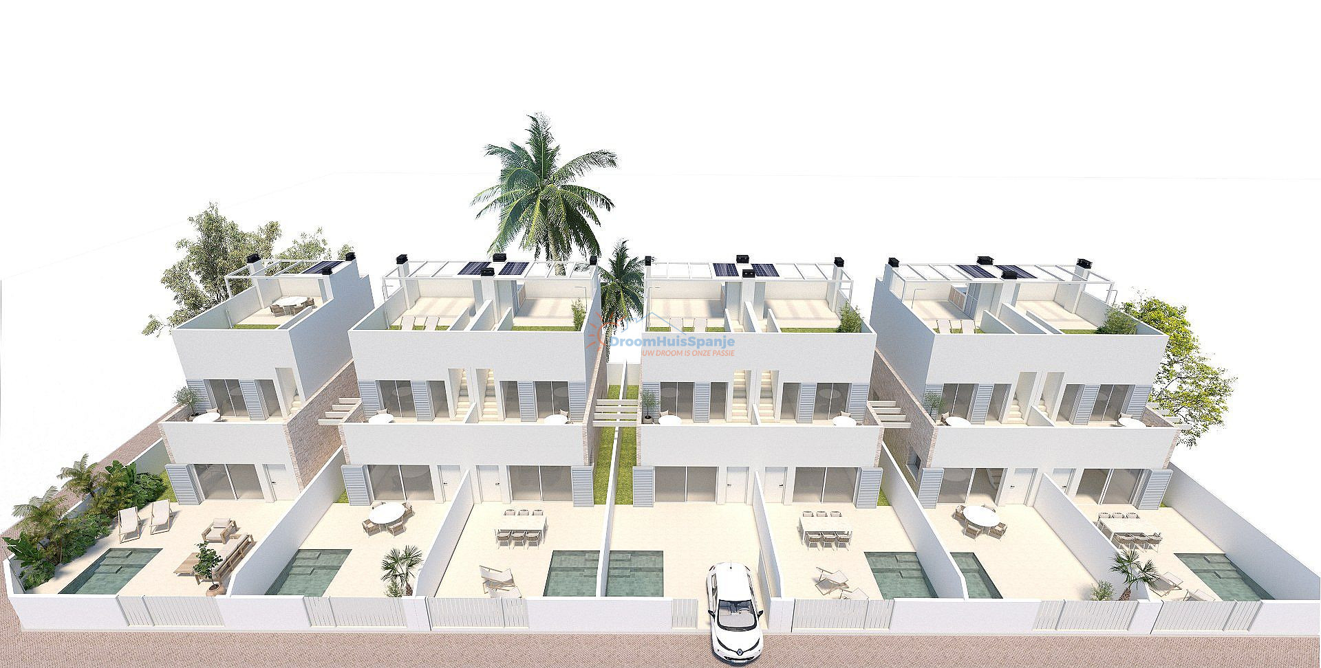 Geschakelde villa met dakterras en zwembad in Torre de la Horadada - DroomHuisSpanje