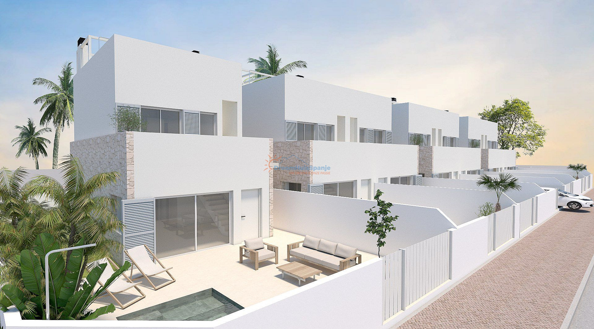 Geschakelde villa met dakterras en zwembad in Torre de la Horadada - DroomHuisSpanje