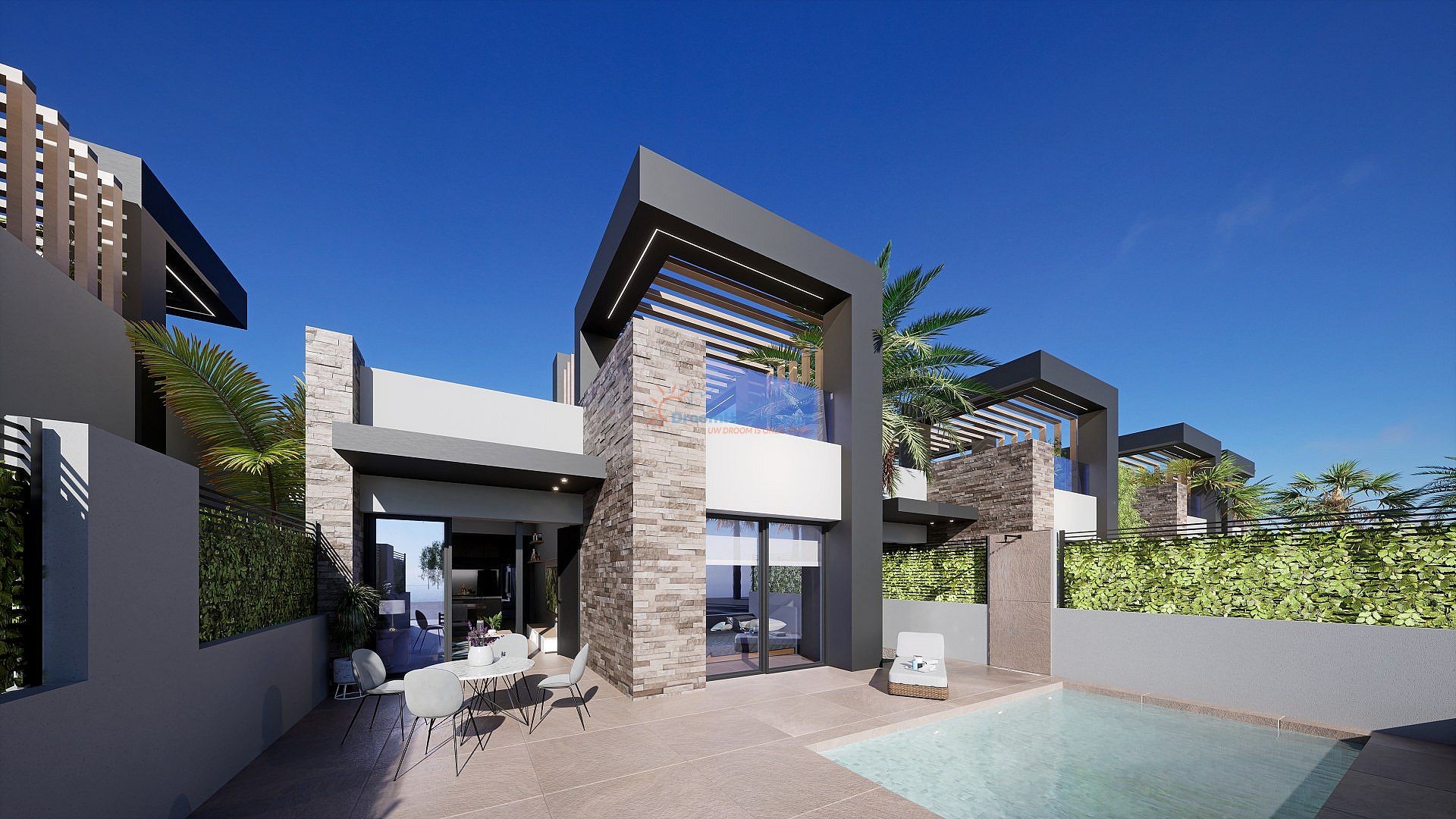 Fantastisch ontworpen 3 slaapkamer villa in San Fulgencio - DroomHuisSpanje