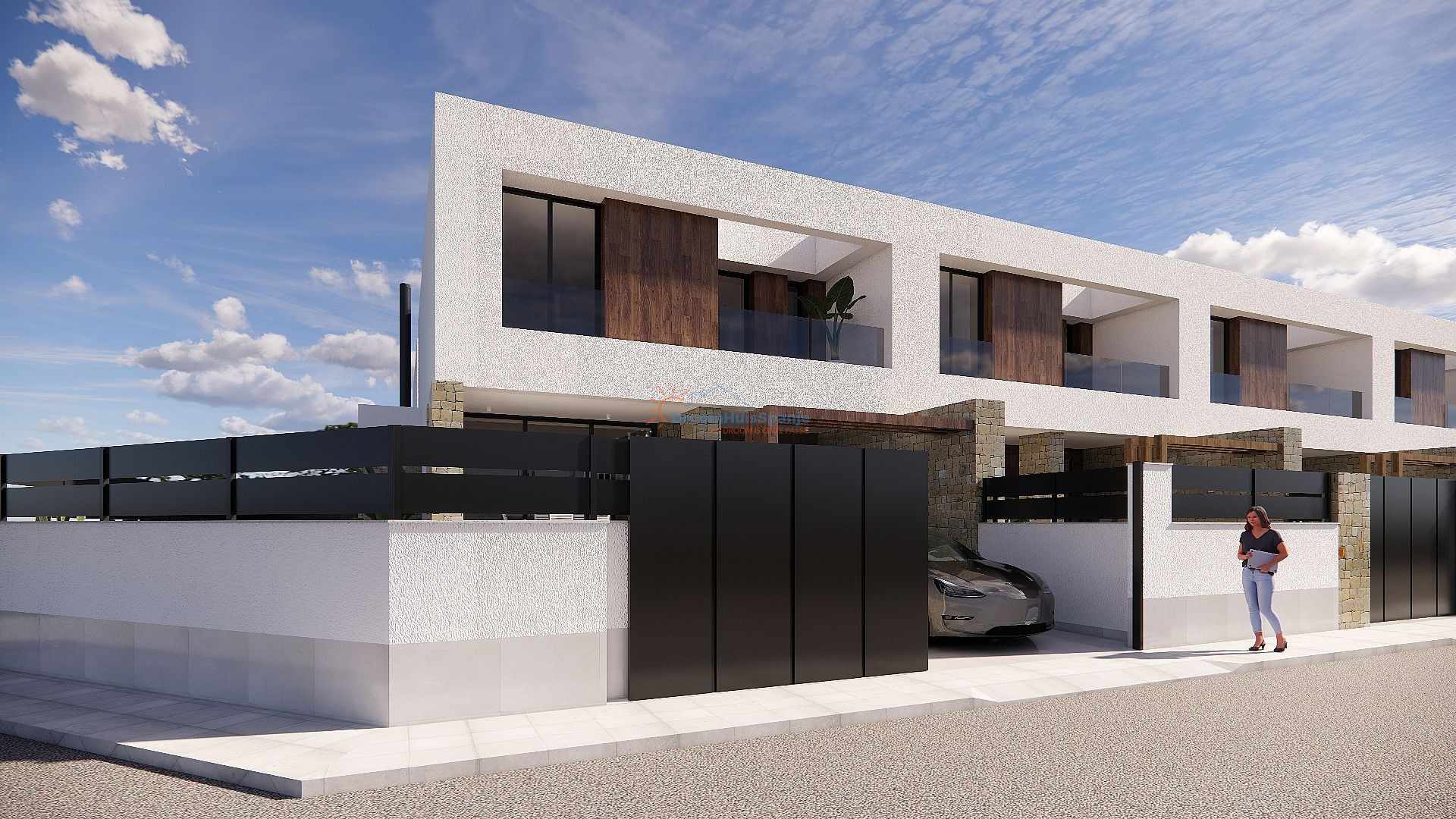 Moderne hoekwoning met eigen zwembad in Dolores - DroomHuisSpanje