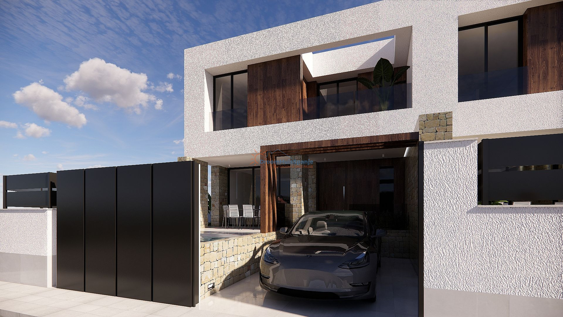 Moderne hoekwoning met eigen zwembad in Dolores - DroomHuisSpanje