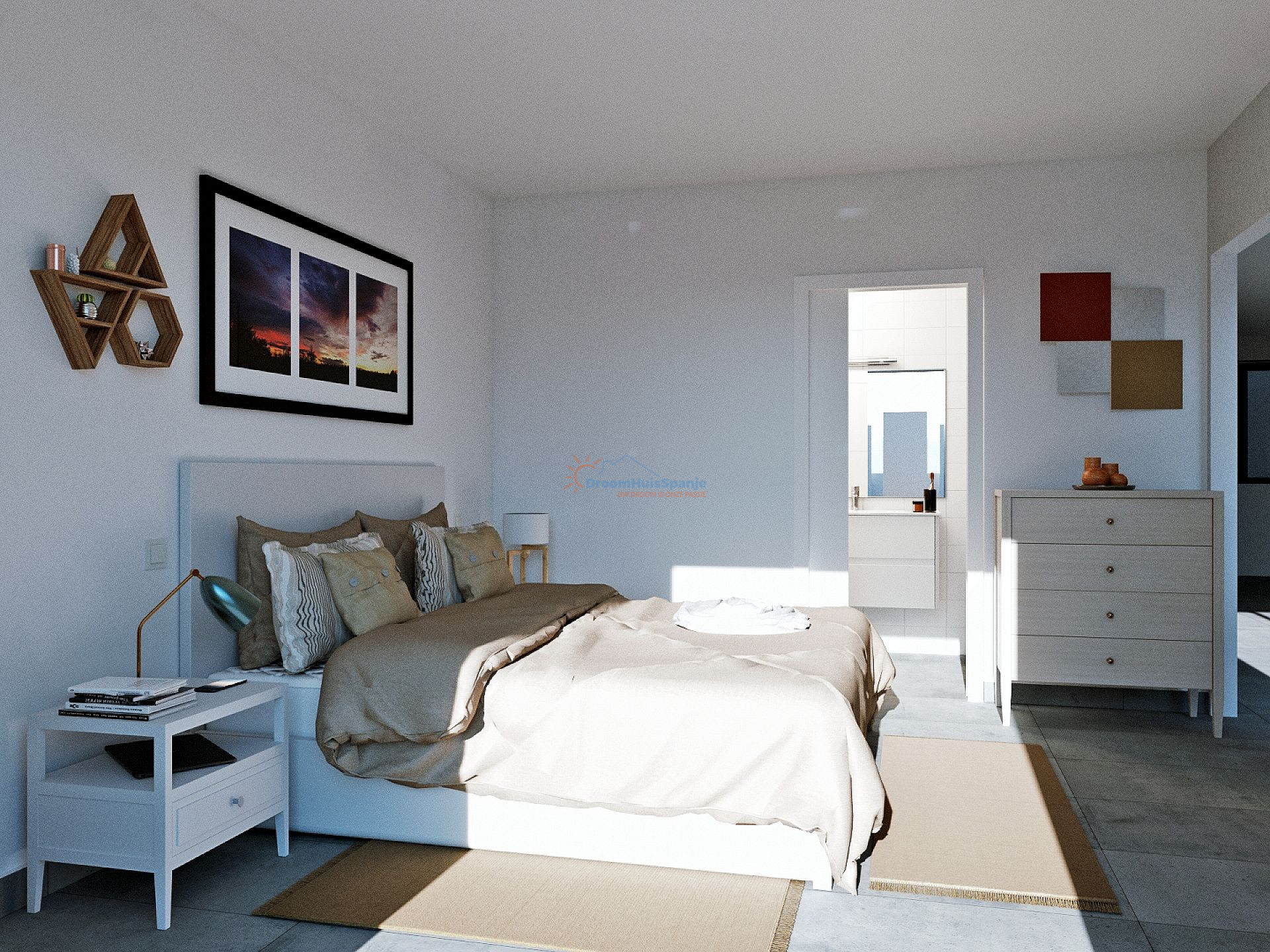 Moderne  3 slaapkamer villa met garage in Los Belones, Cartagena - DroomHuisSpanje