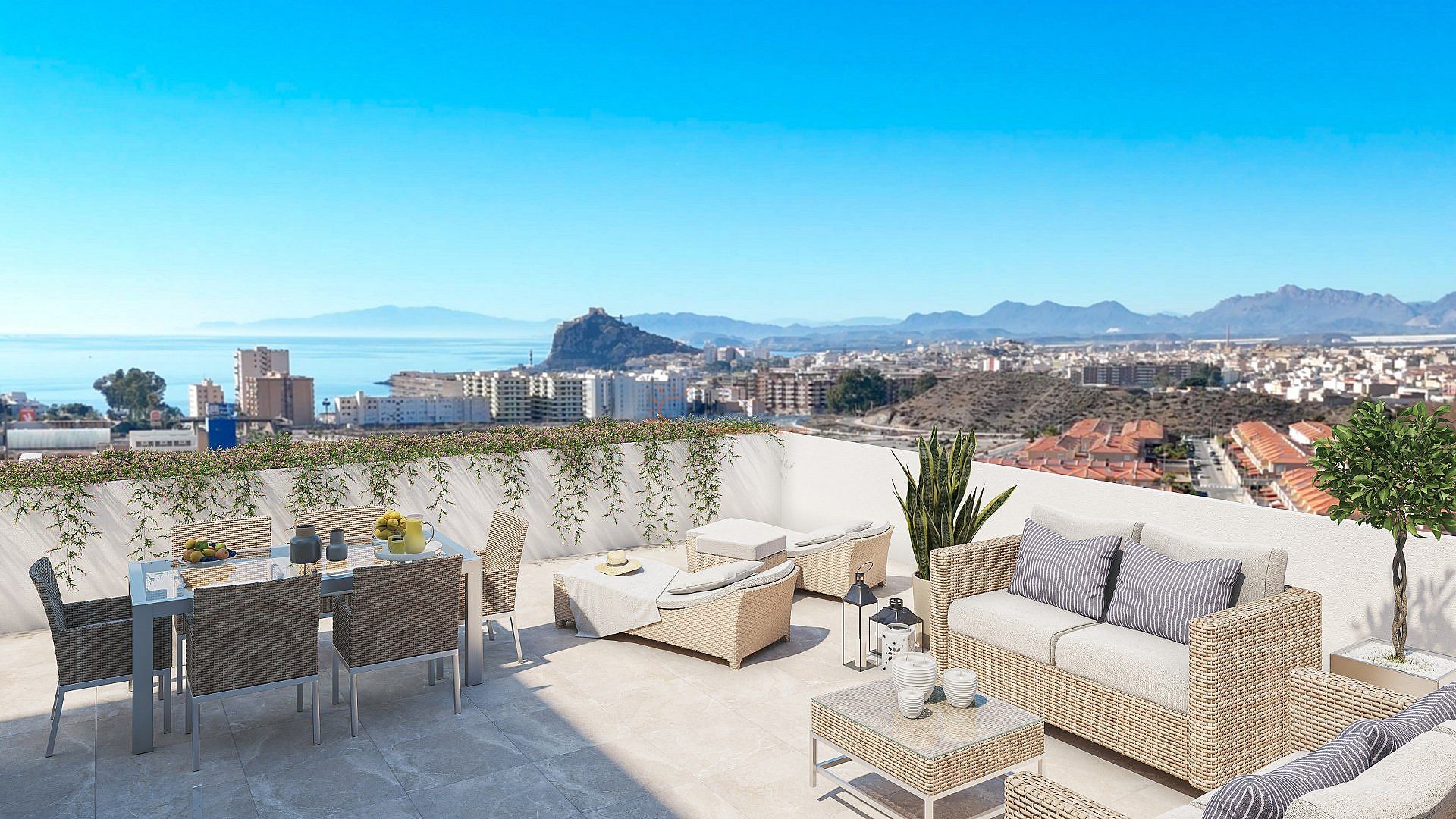 Luxueus penthouse met 3 slaapkamers & dakterras in de badplaats Aguilas - DroomHuisSpanje