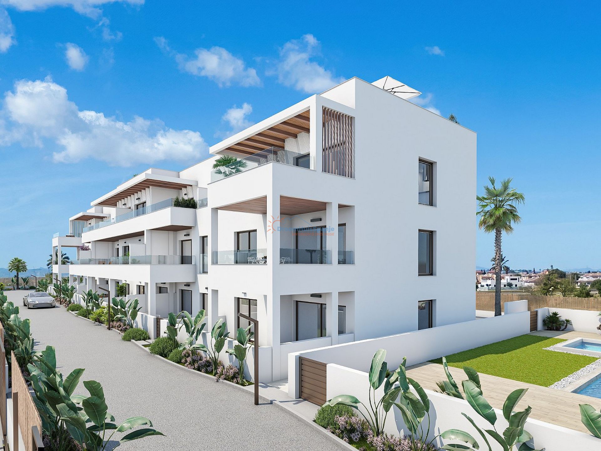 Begane grond hoek appartement direct gelegen aan Serena Golf - DroomHuisSpanje