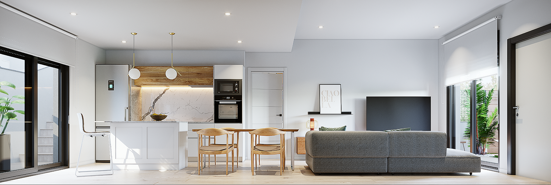 Gelijkvloerse villa met 3 slaapkamers - DroomHuisSpanje