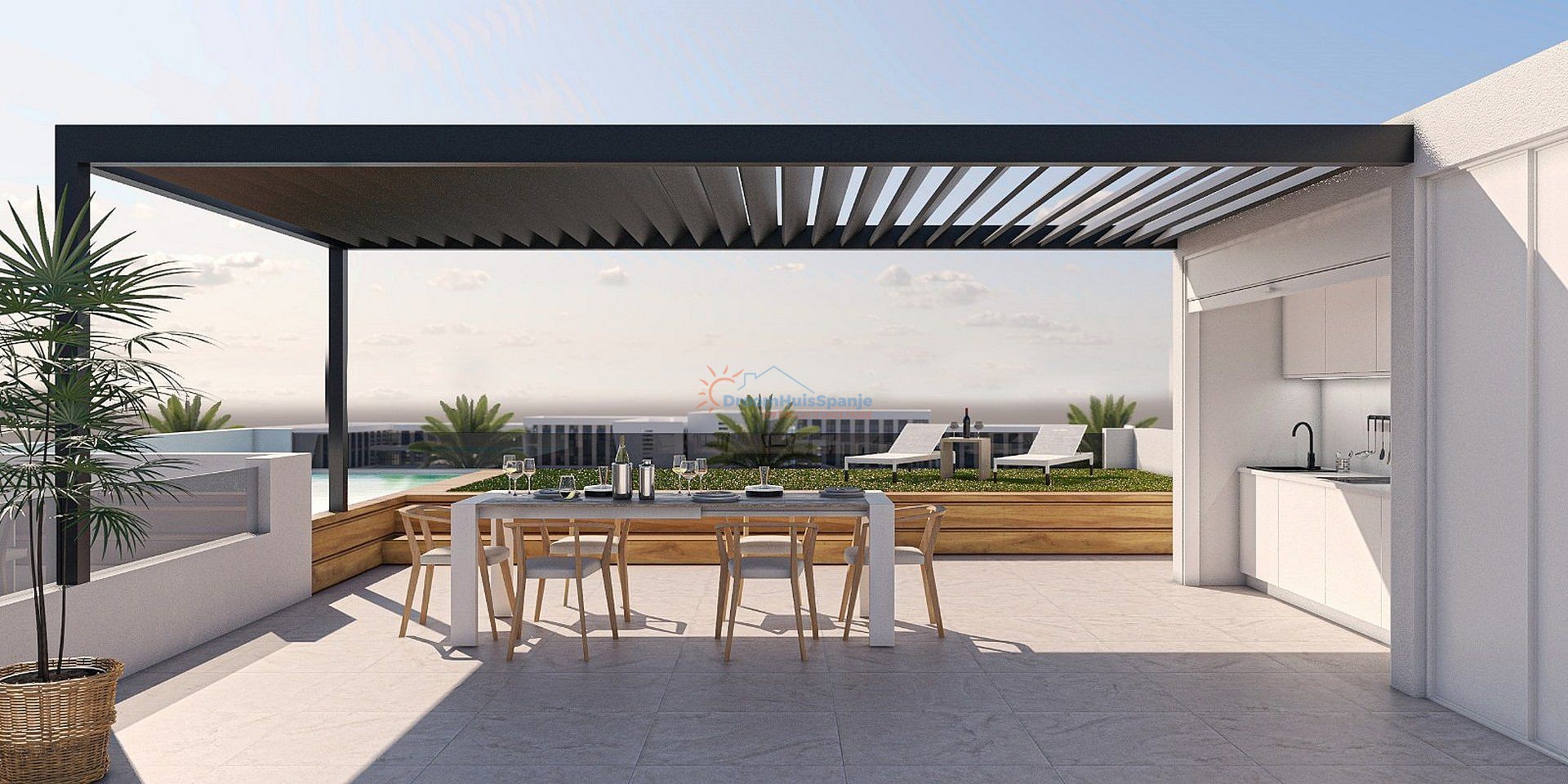 Atico en San Pedro del Pinatar - Lo Pagan - Obra nueva - DroomHuisSpanje