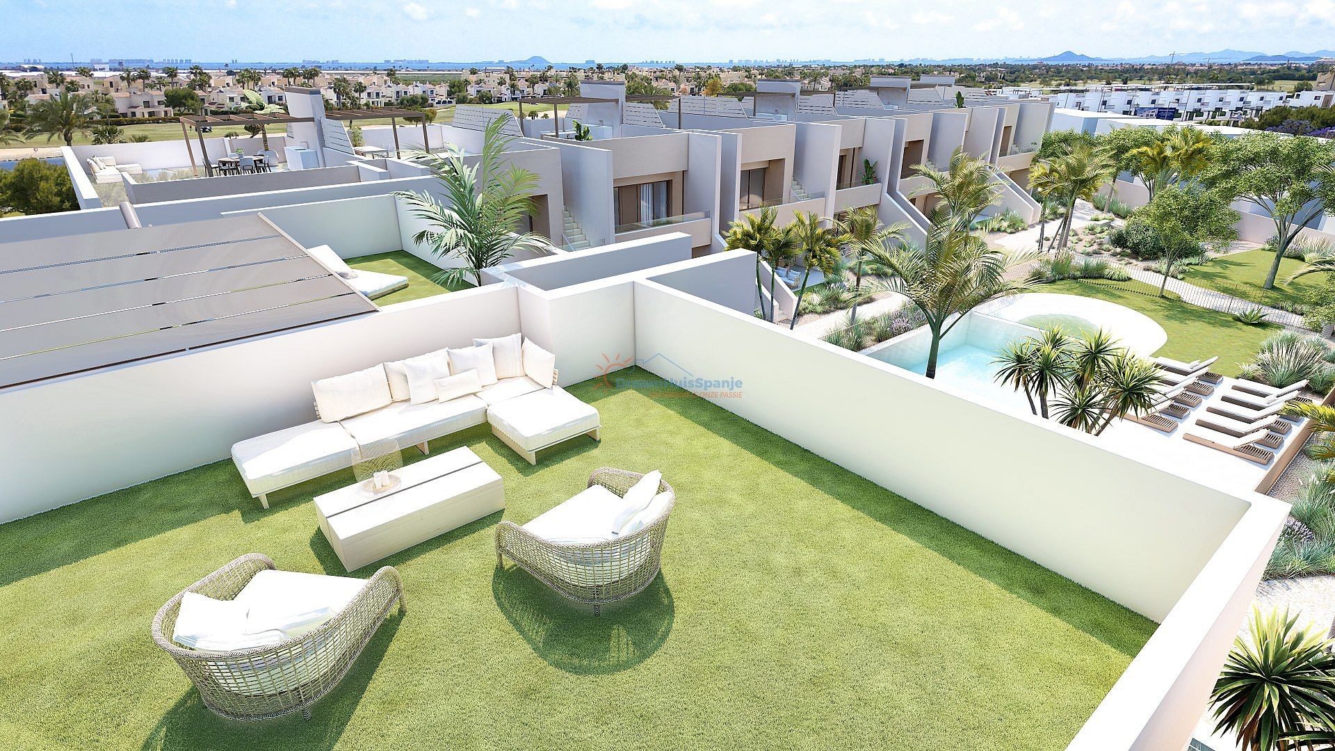Penthouse met privé solarium op Roda Golf, Murcia - DroomHuisSpanje