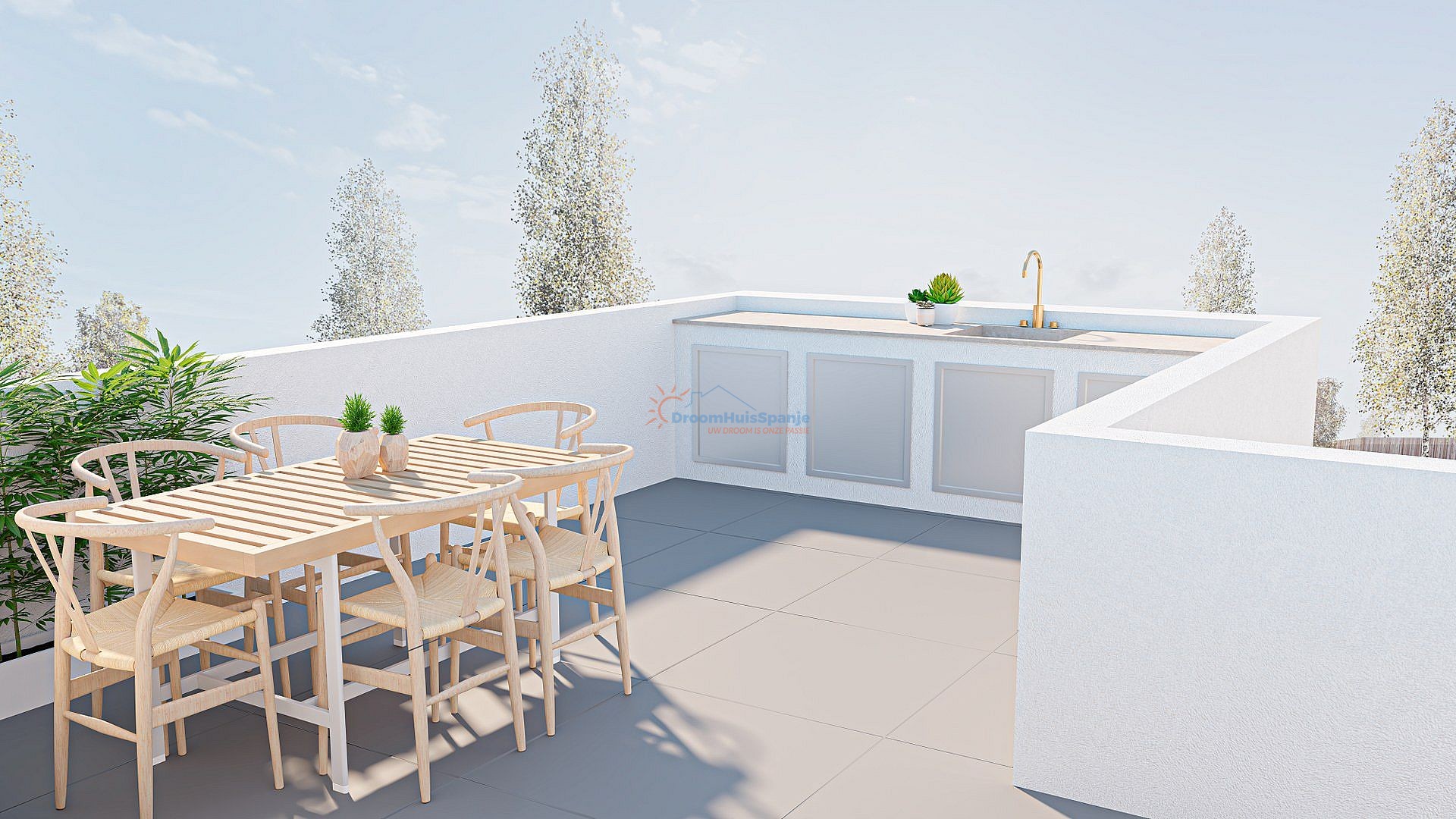 Geschakelde villa met privé zwembad in San Pedro del Pinatar te koop - DroomHuisSpanje