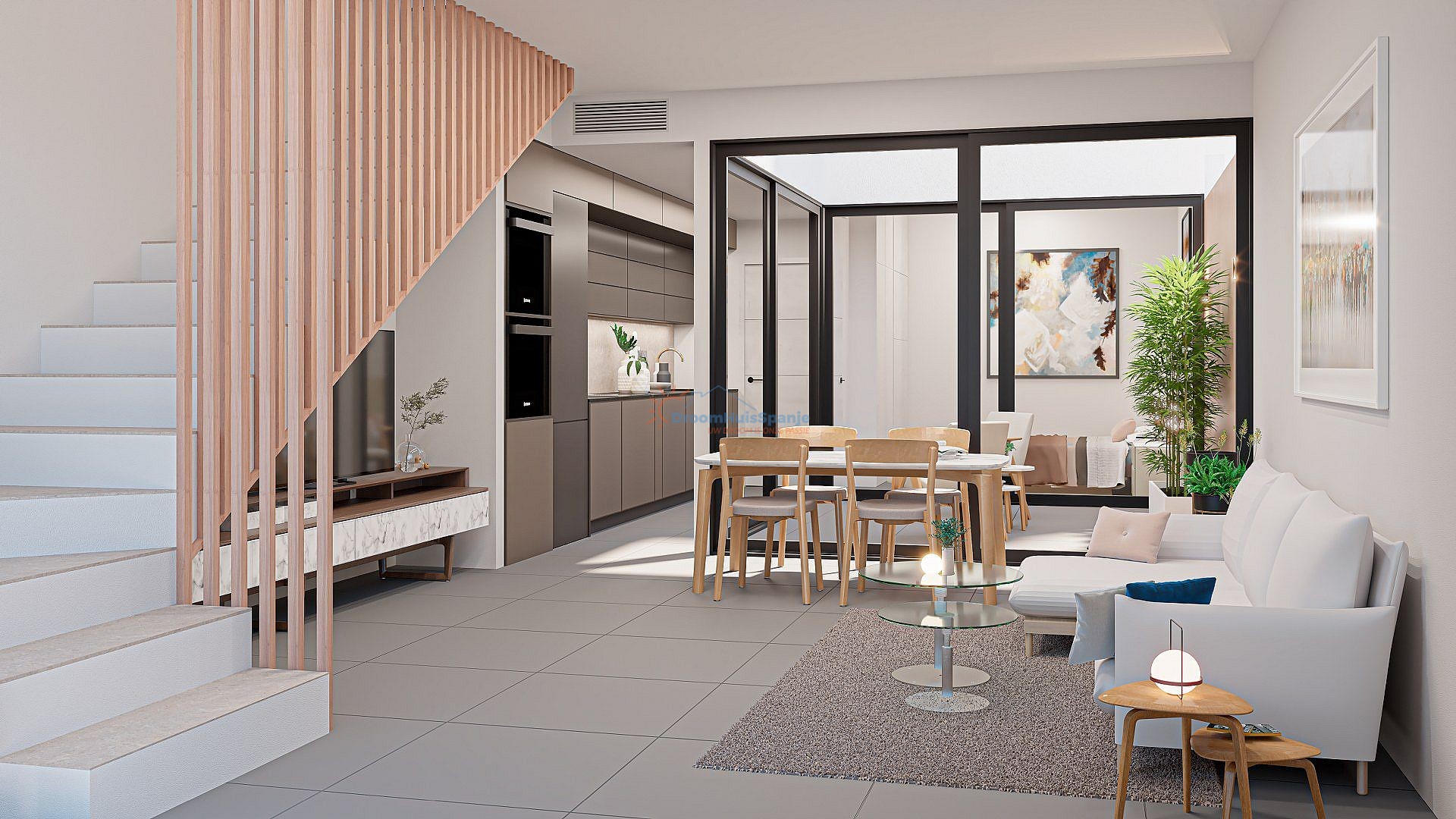 Geschakelde villa met privé zwembad in San Pedro del Pinatar te koop - DroomHuisSpanje