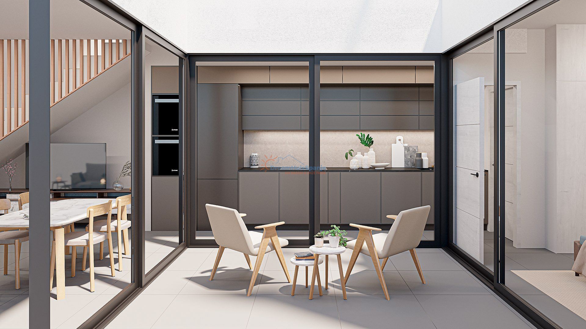 Geschakelde villa met privé zwembad in San Pedro del Pinatar te koop - DroomHuisSpanje