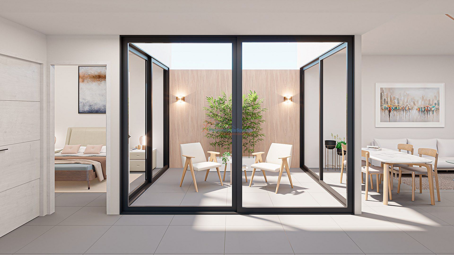 Geschakelde villa met privé zwembad in San Pedro del Pinatar te koop - DroomHuisSpanje