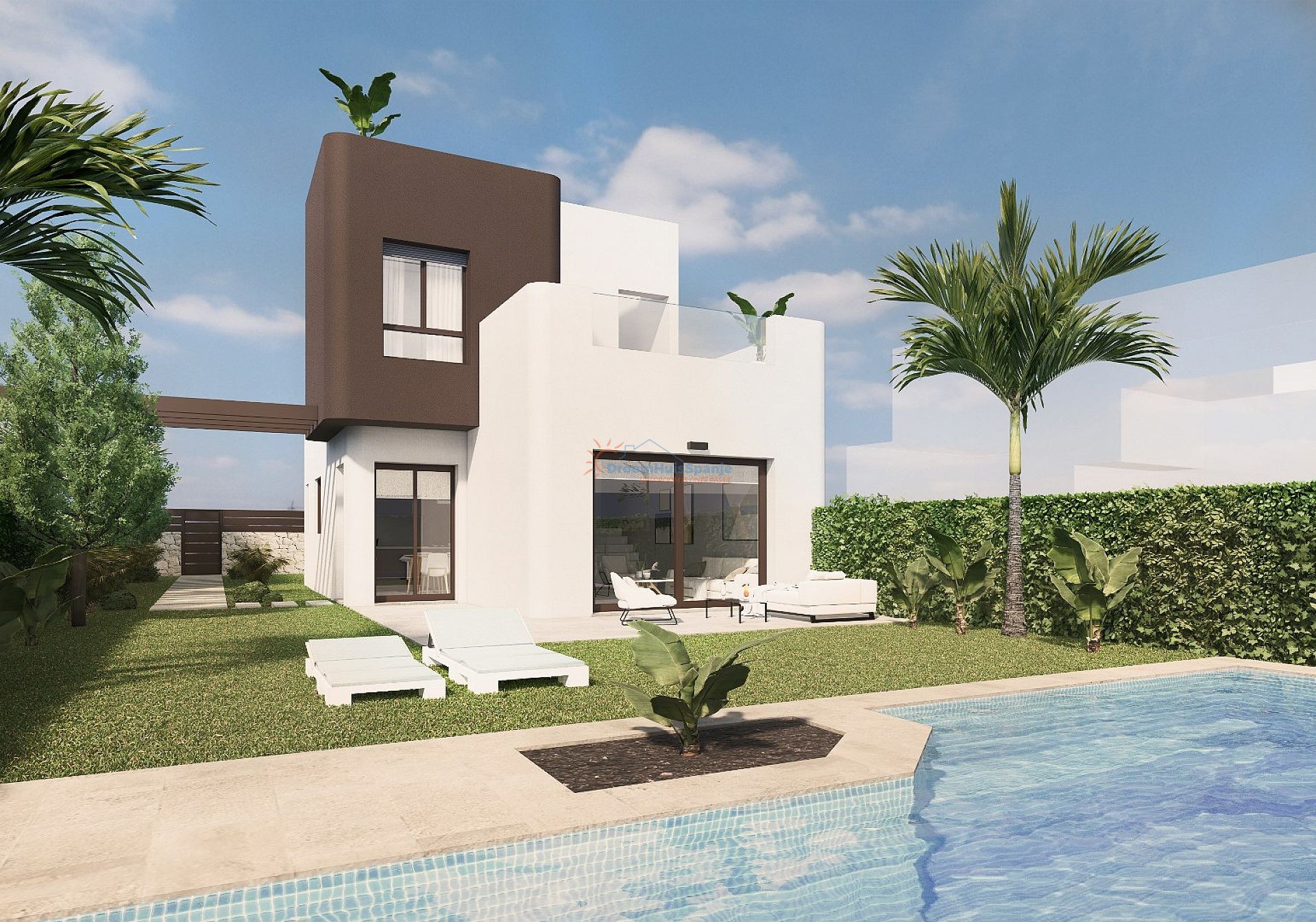 Chalet independiente en Lo Romero Golf - Obra nueva - DroomHuisSpanje