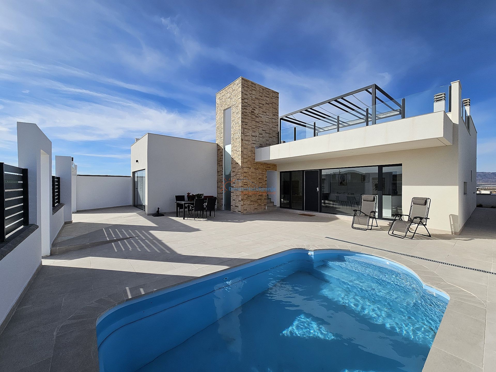 Chalet independiente en Fuente Alamo, La Pinilla - Obra nueva - DroomHuisSpanje