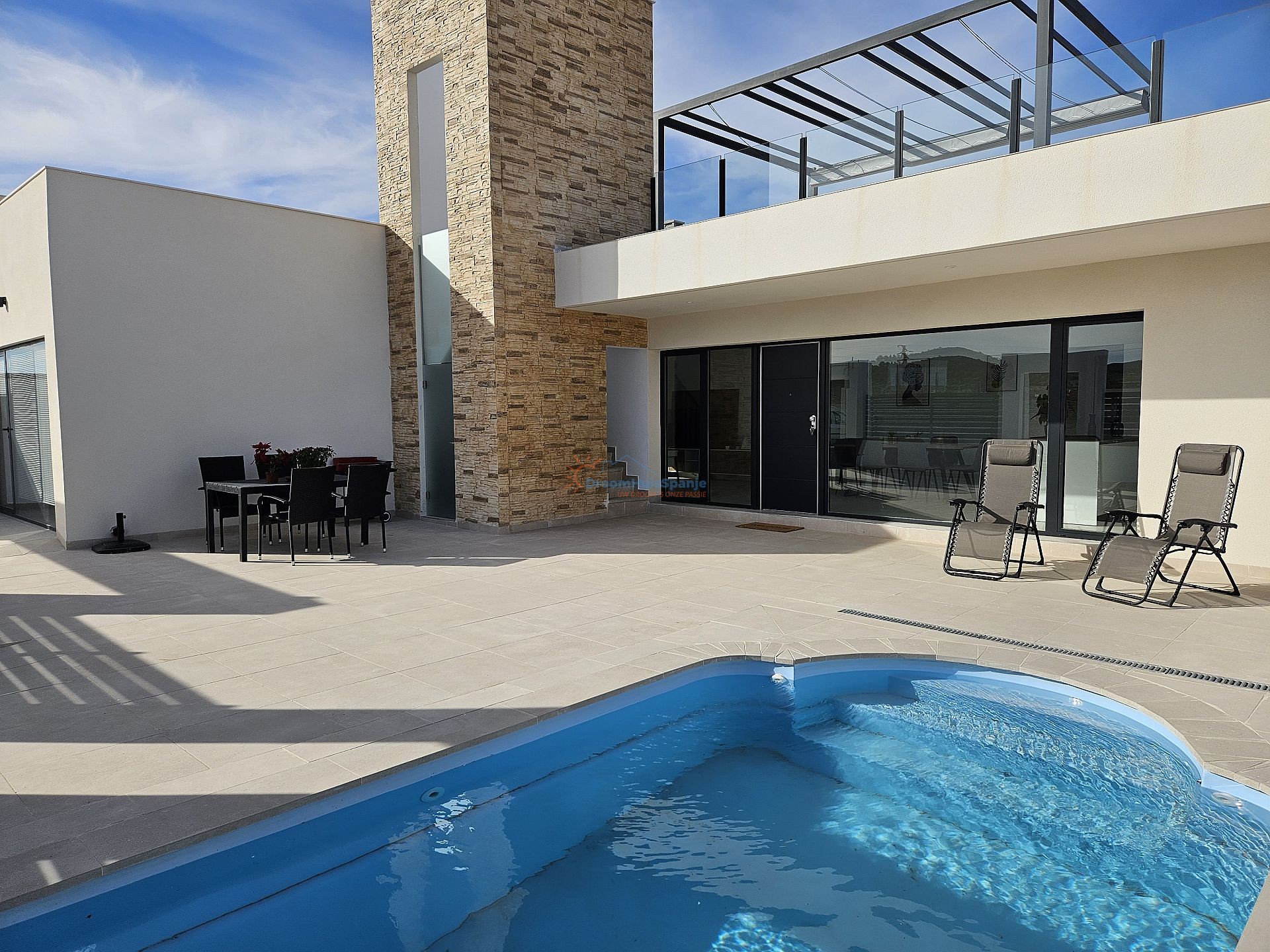 Chalet independiente en Fuente Alamo, La Pinilla - Obra nueva - DroomHuisSpanje