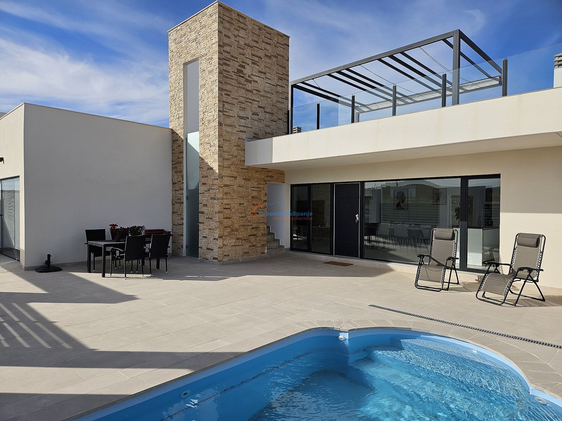 Chalet independiente en Fuente Alamo, La Pinilla - Obra nueva - DroomHuisSpanje