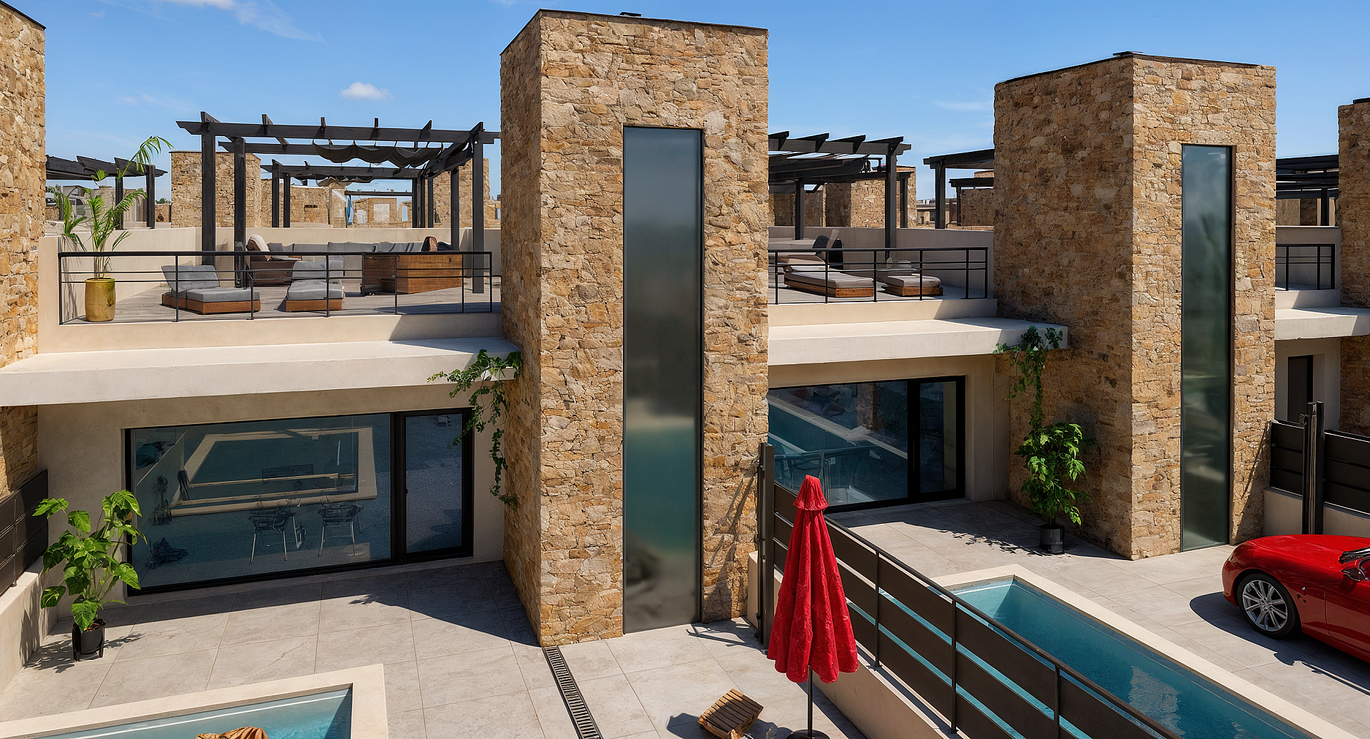 Chalet independiente en Fuente Alamo, La Pinilla - Obra nueva - DroomHuisSpanje