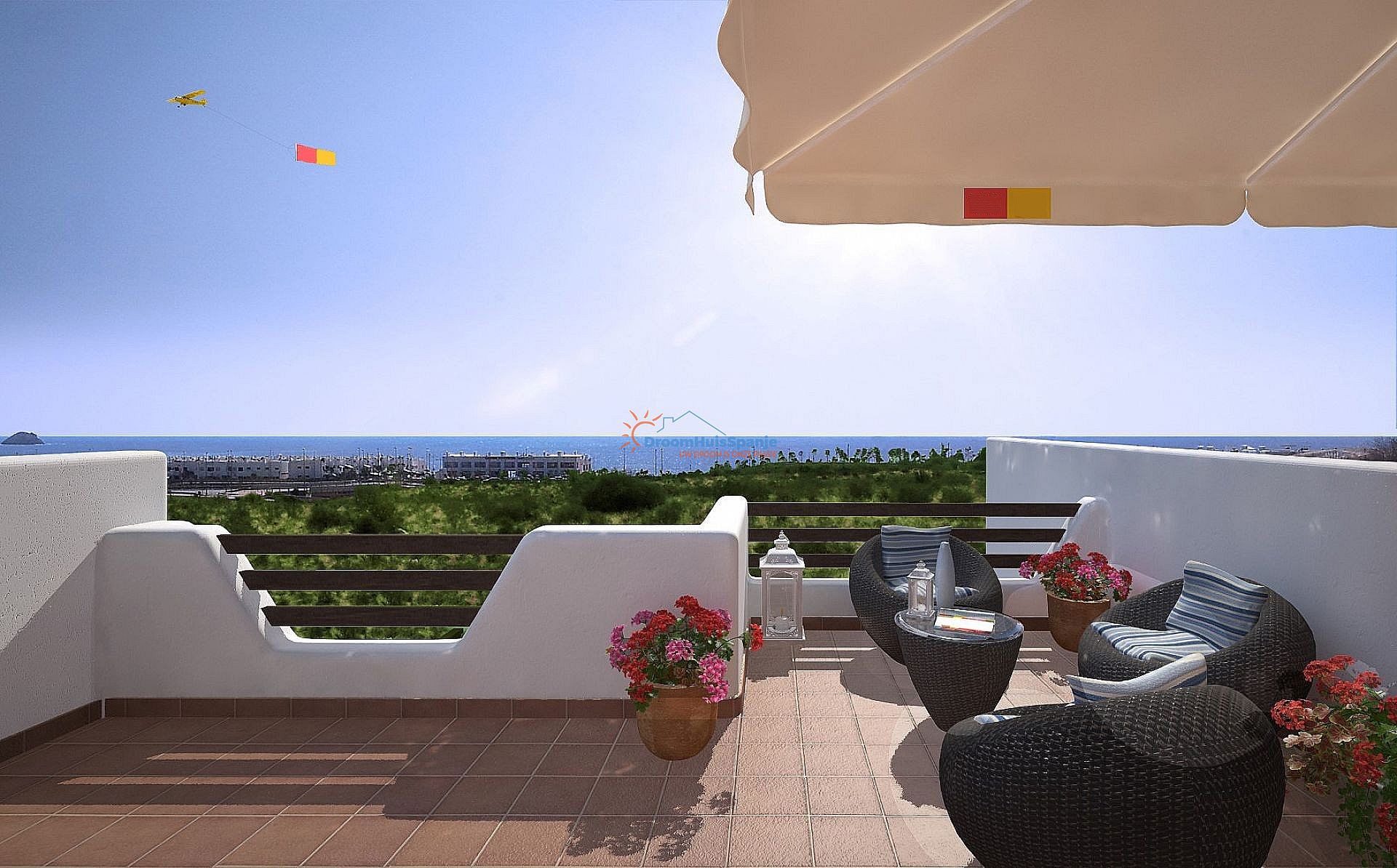 Prachtig penthouse op 500 meter van het strand van Pulpí - DroomHuisSpanje