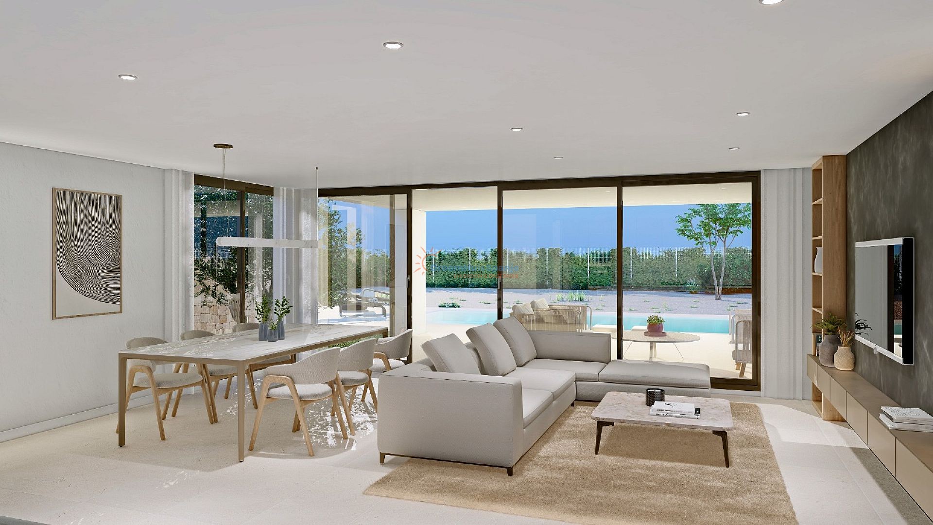 Front line golf 4 slaapkamer villa te koop, Hacienda del Alamo - DroomHuisSpanje