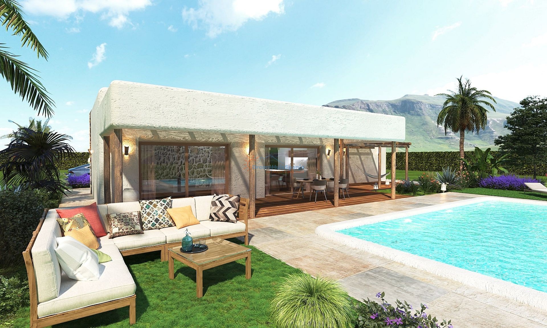 Vrijstaande 4 slaapkamer villa te koop in Aspe, Alicante - DroomHuisSpanje