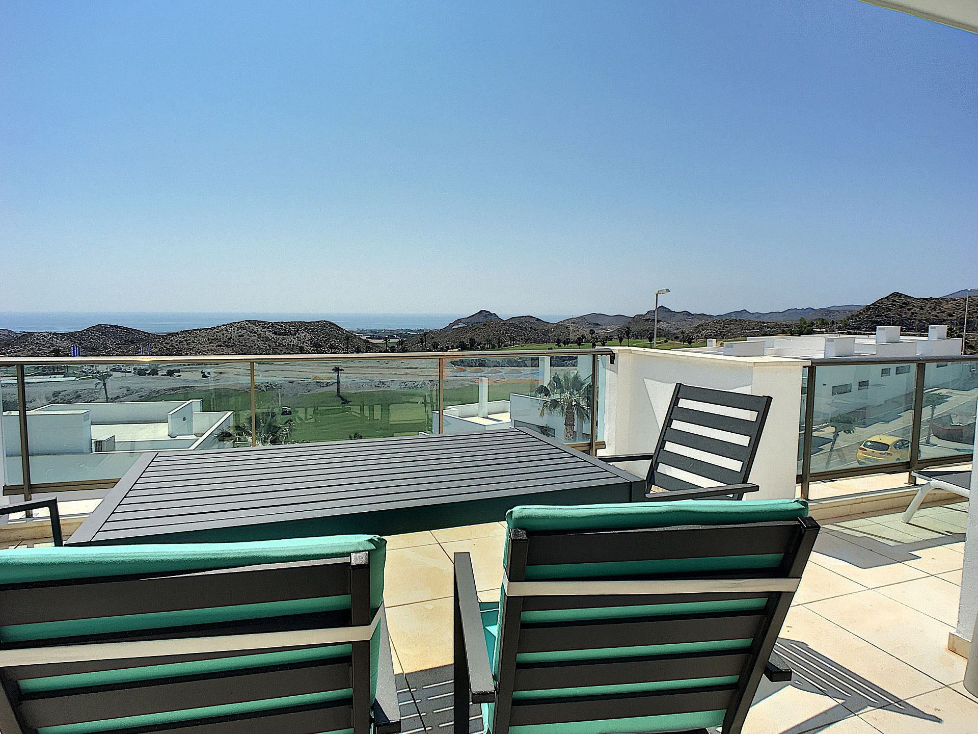Apartment with panoramic view over the golf and the Mediterranean sea - DroomHuisSpanje