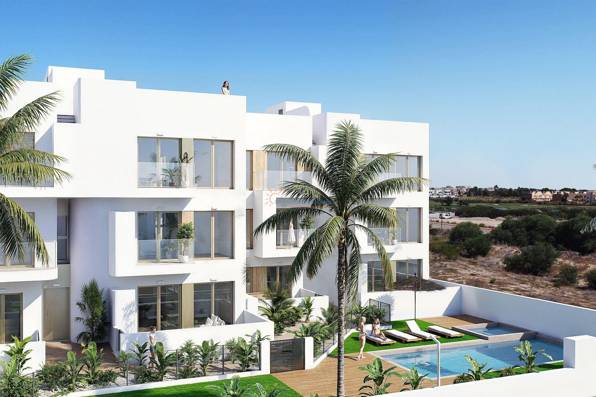 3 slaapkamer gelijkvloers appartement aan Serena Golf, Costa Calida - DroomHuisSpanje