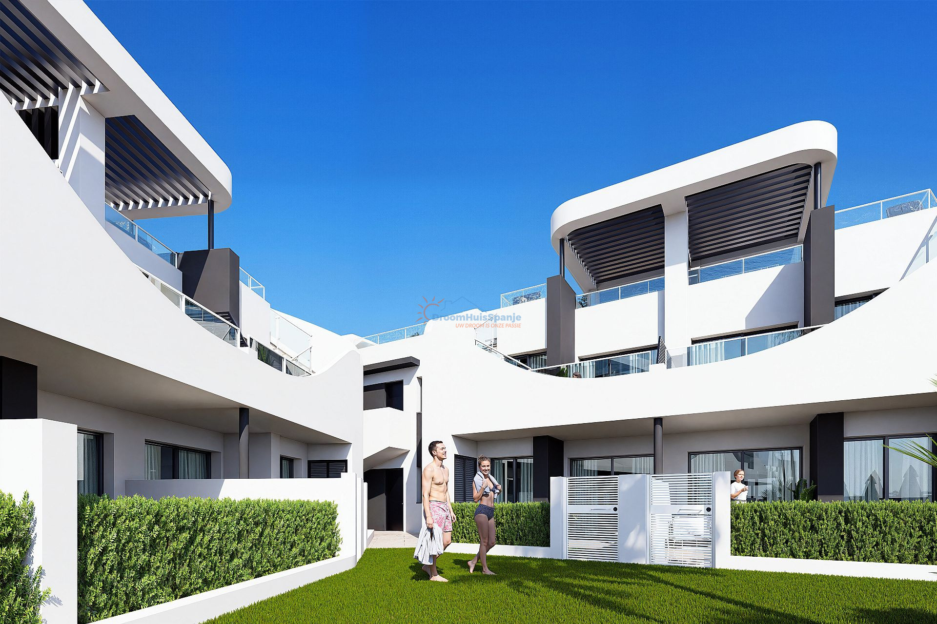 Modern 3 slaapkamer appartement met privé tuin in San Fulgencio - DroomHuisSpanje