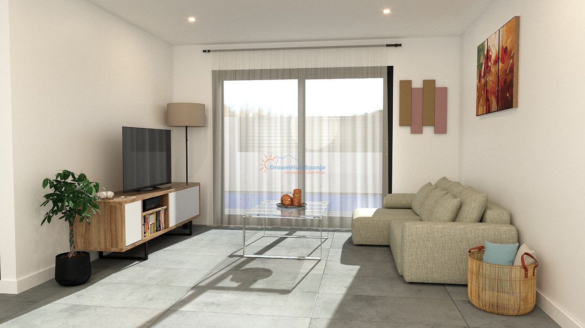 Gelijkvloerse villa met zwembad en dakterras in Balsicas, Murcia - DroomHuisSpanje