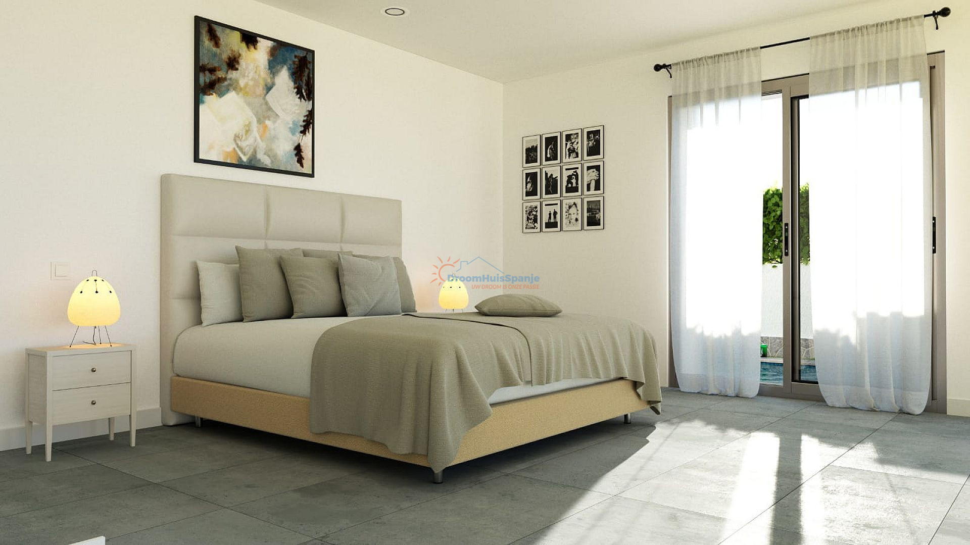 Gelijkvloerse villa met zwembad en dakterras in Balsicas, Murcia - DroomHuisSpanje