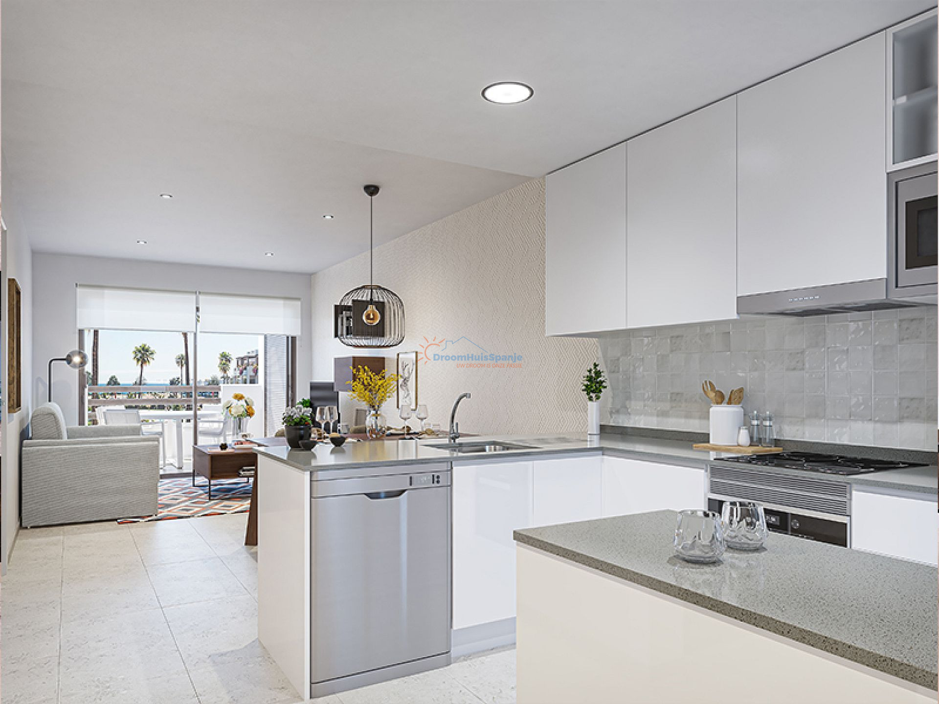 3 slaapkamer penthouse met dakterras op 400m van het strand in Mar de Pulpi - DroomHuisSpanje
