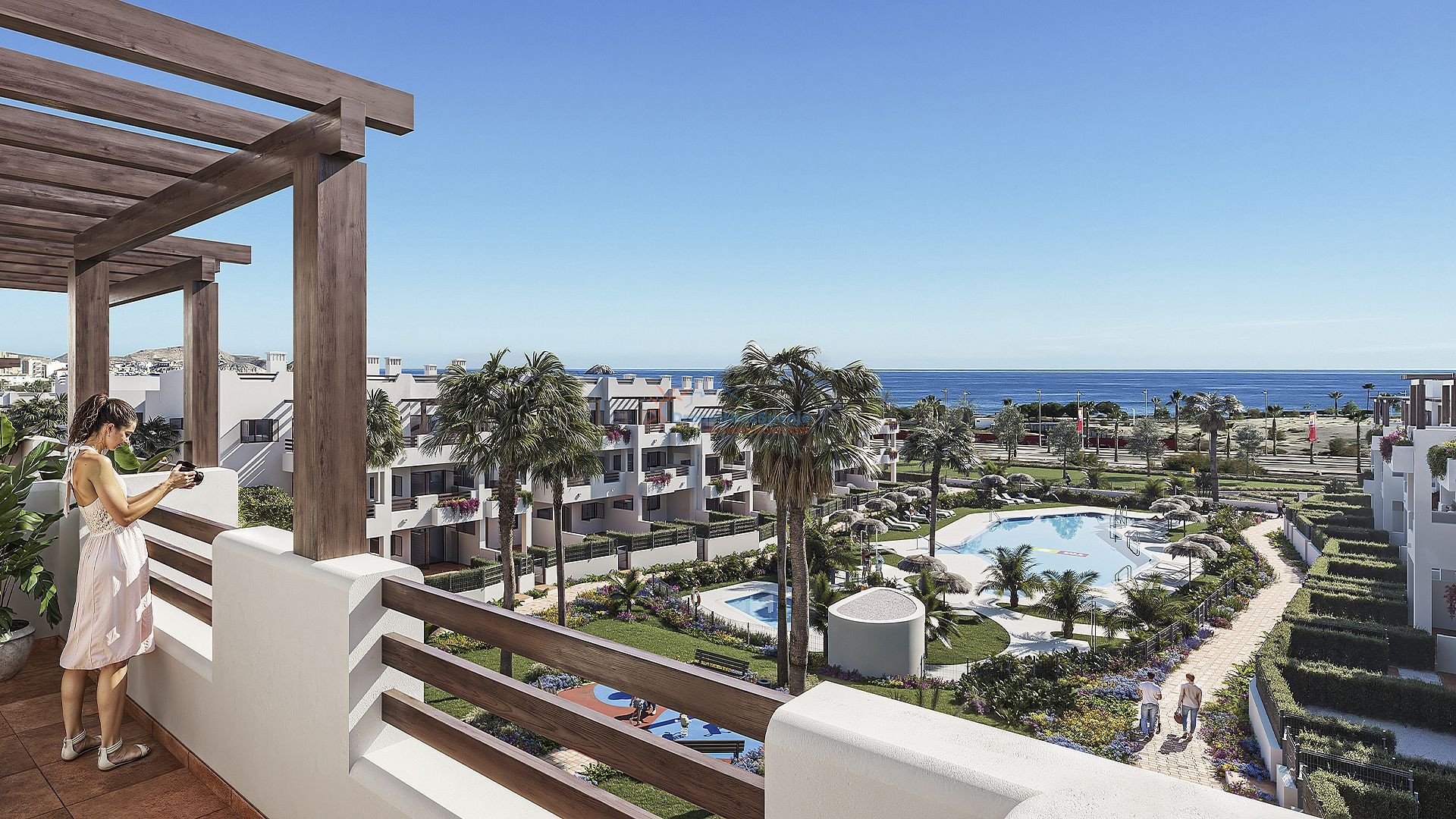 3 slaapkamer penthouse met dakterras op 400m van het strand in Mar de Pulpi - DroomHuisSpanje