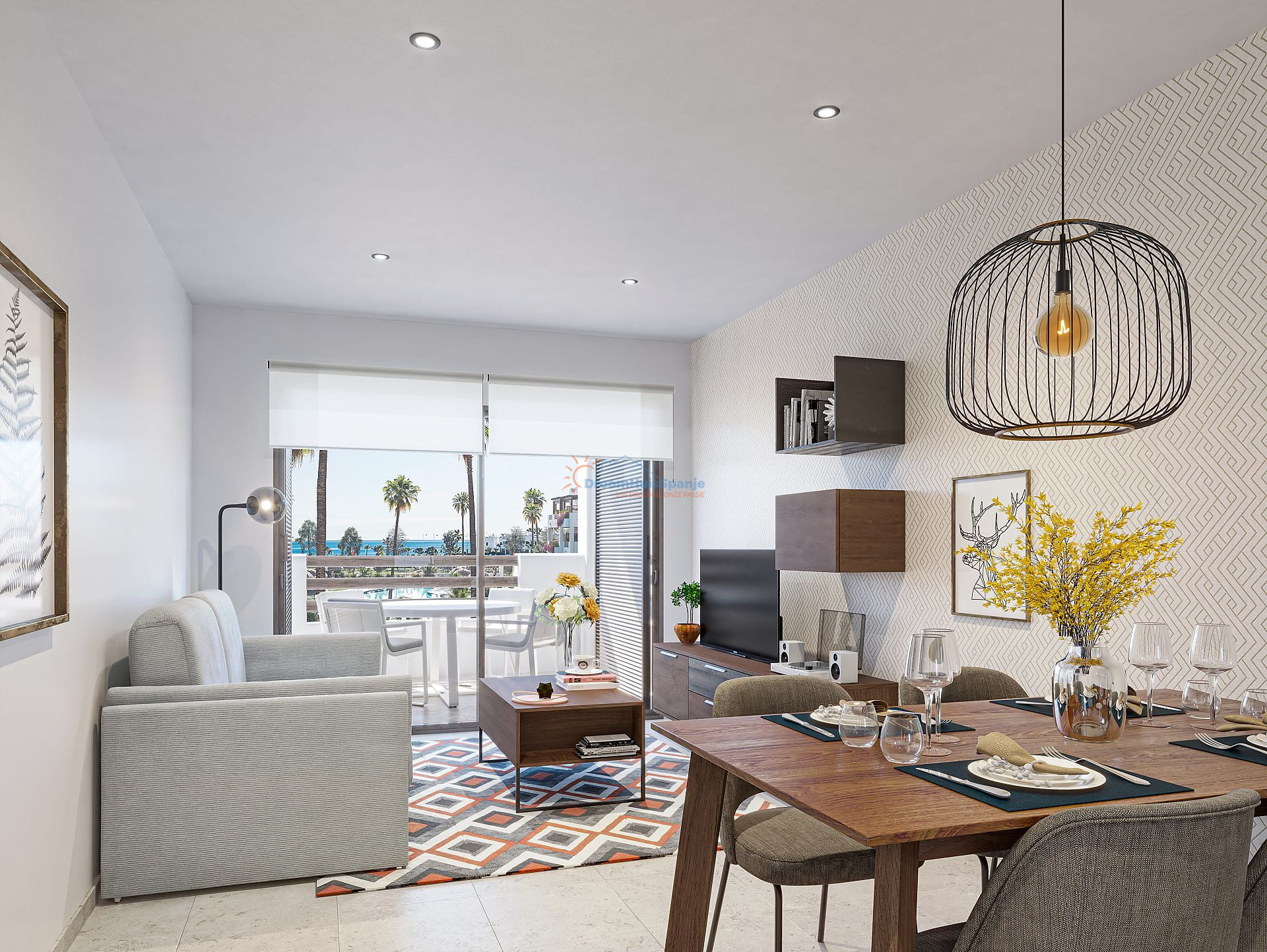 3 slaapkamer penthouse met dakterras op 400m van het strand in Mar de Pulpi - DroomHuisSpanje