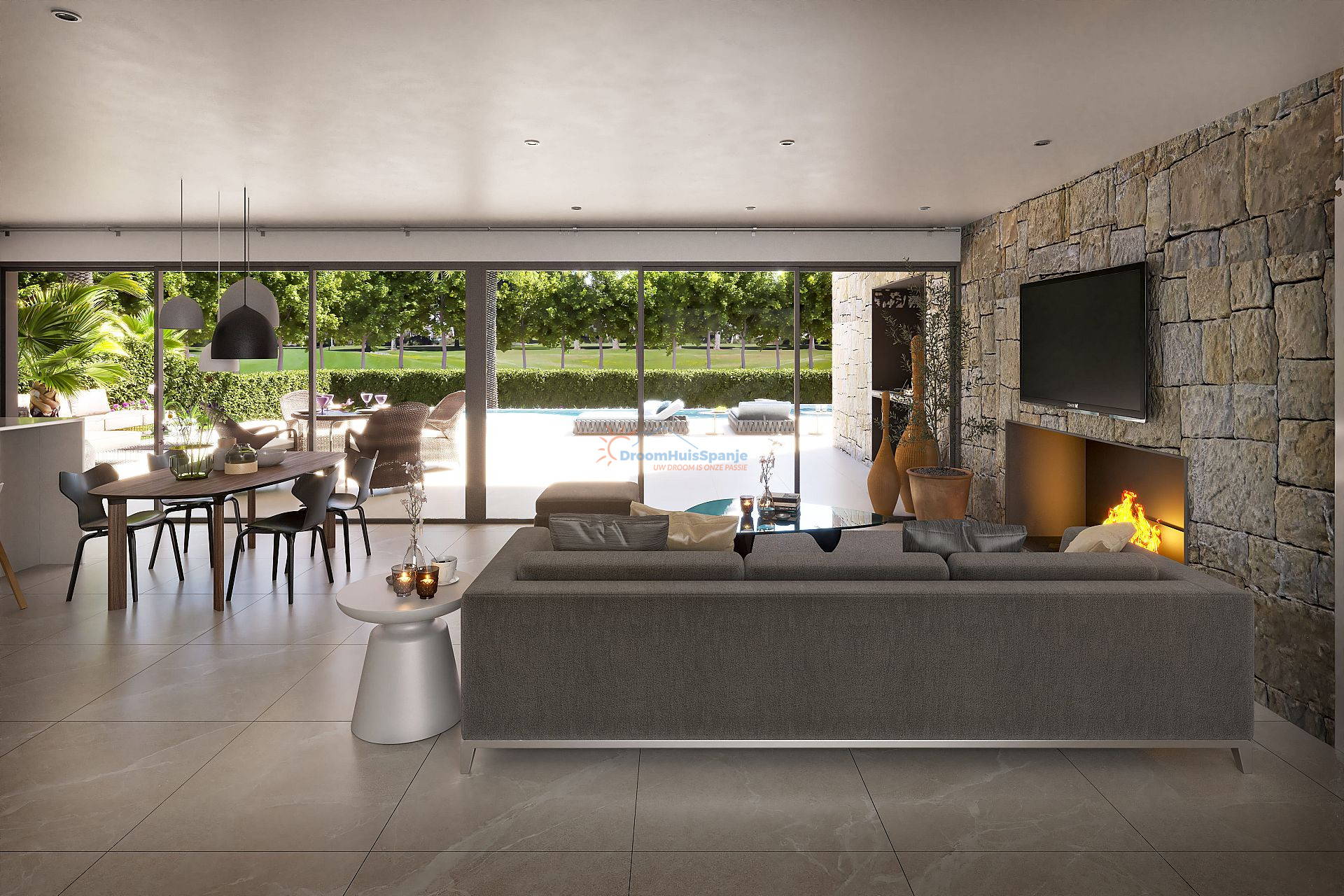 Luxueuze 3 slaapkamer villa in Desert Springs Golf, Almeria te koop - DroomHuisSpanje