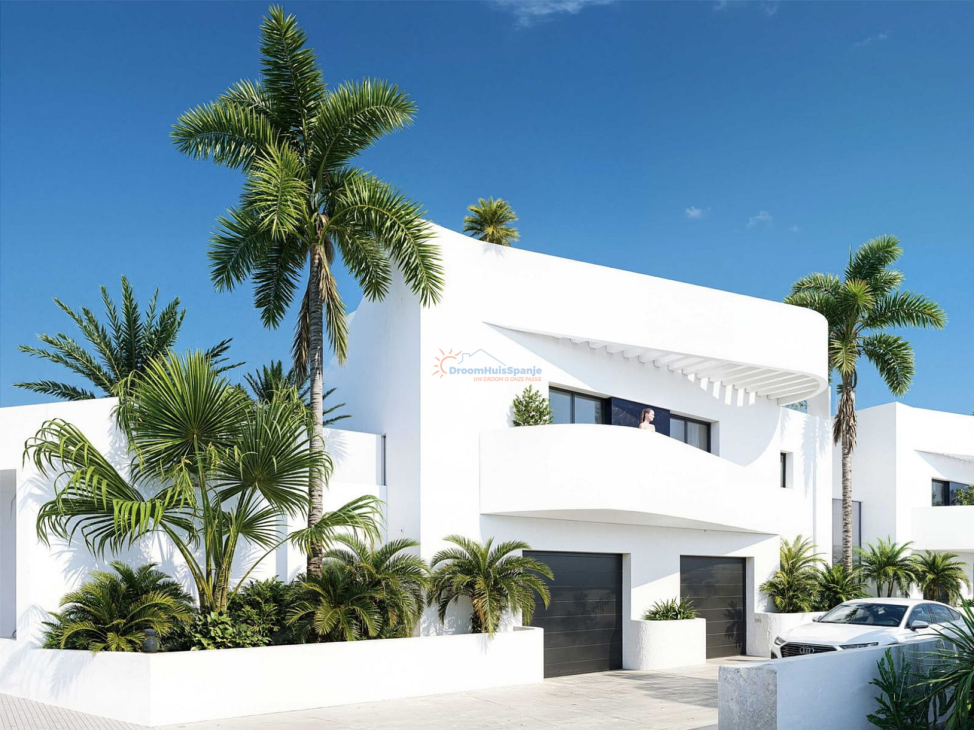 Ibiza stijl villa met dakterras en zwembad in Algorfa - DroomHuisSpanje