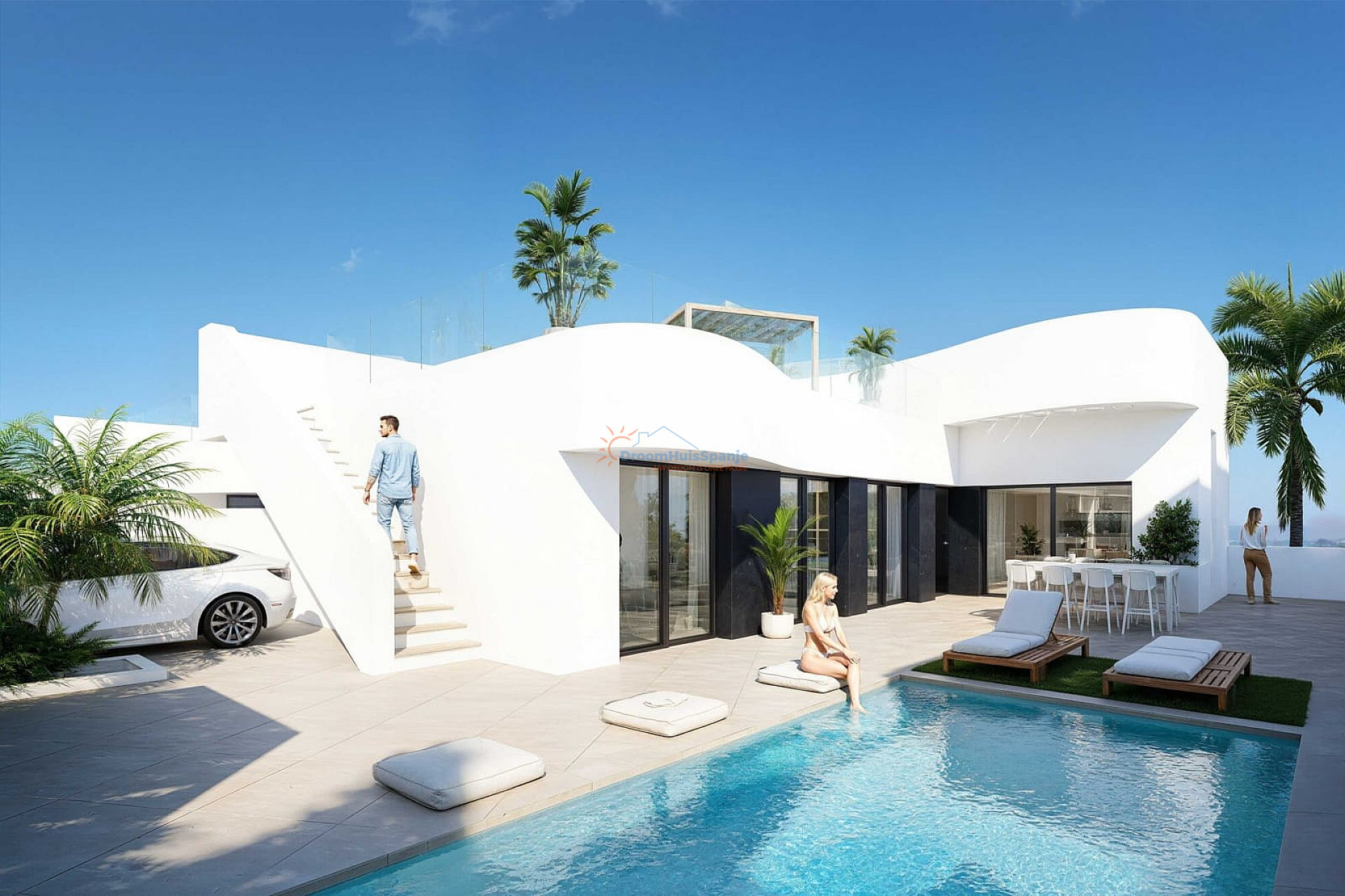 Chalet independiente en La Finca Golf - Obra nueva - DroomHuisSpanje