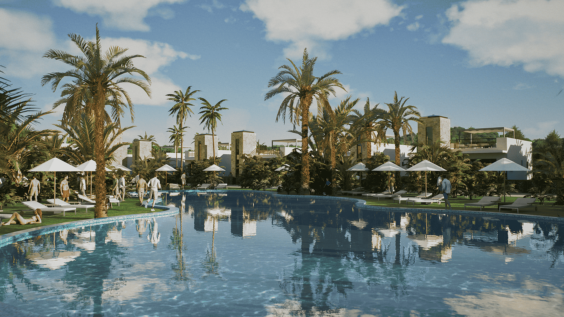 Moderne 3 slaapkamer villa met kelder en zicht op Golfbaan in Camposol - DroomHuisSpanje