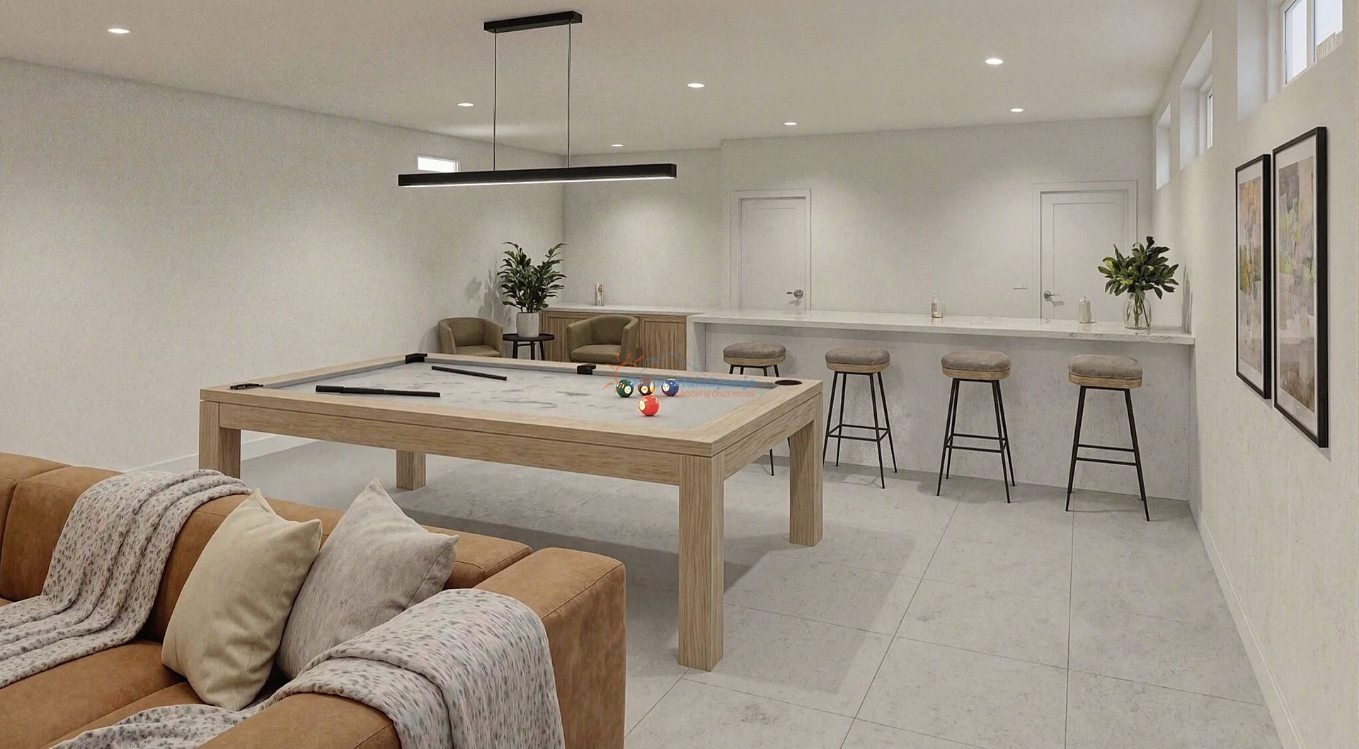 Moderne 3 slaapkamer villa met kelder en zicht op Golfbaan in Camposol - DroomHuisSpanje