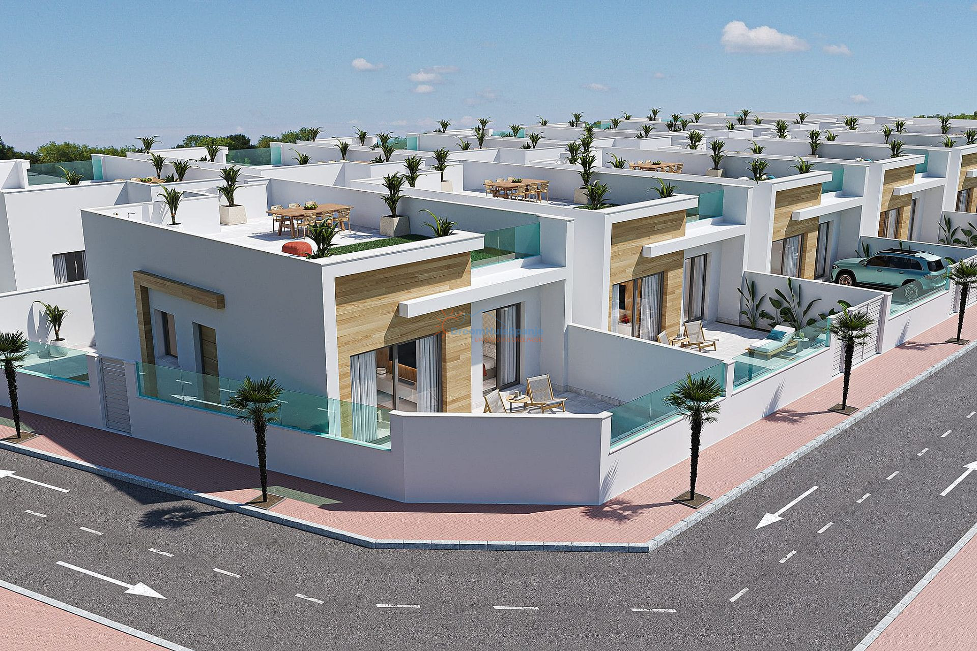 Moderne villa met dakterras en zwembad te koop in Murcia - DroomHuisSpanje