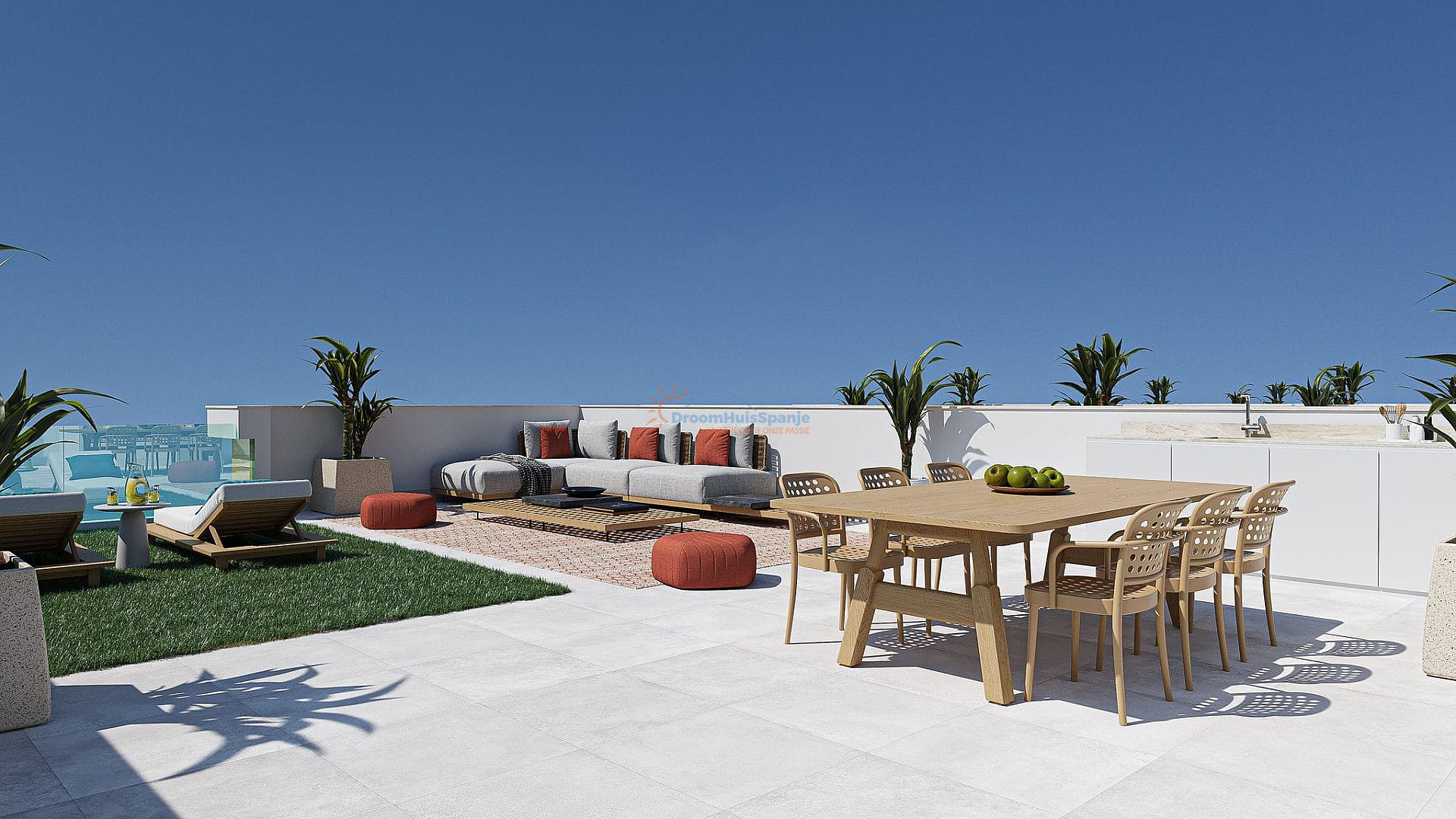 Moderne villa met dakterras en zwembad te koop in Murcia - DroomHuisSpanje