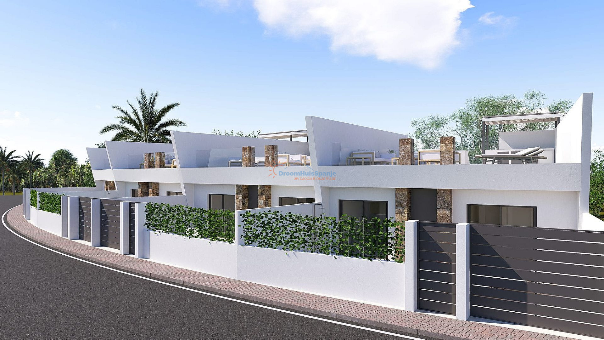 Moderne villa met dakterras en zwembad te koop in Roldan - DroomHuisSpanje