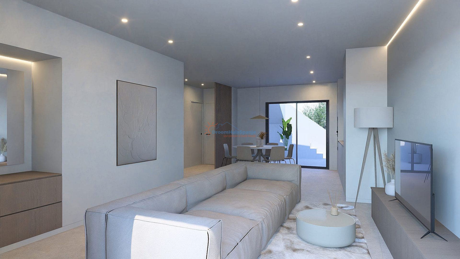 Moderne villa met dakterras en zwembad te koop in Roldan - DroomHuisSpanje