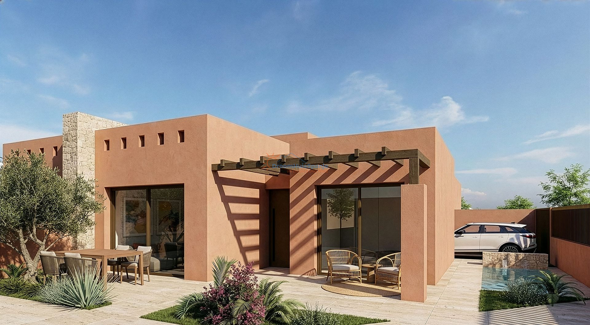 Moderne quad villa te koop in het el Alba Resort, Roldan - DroomHuisSpanje