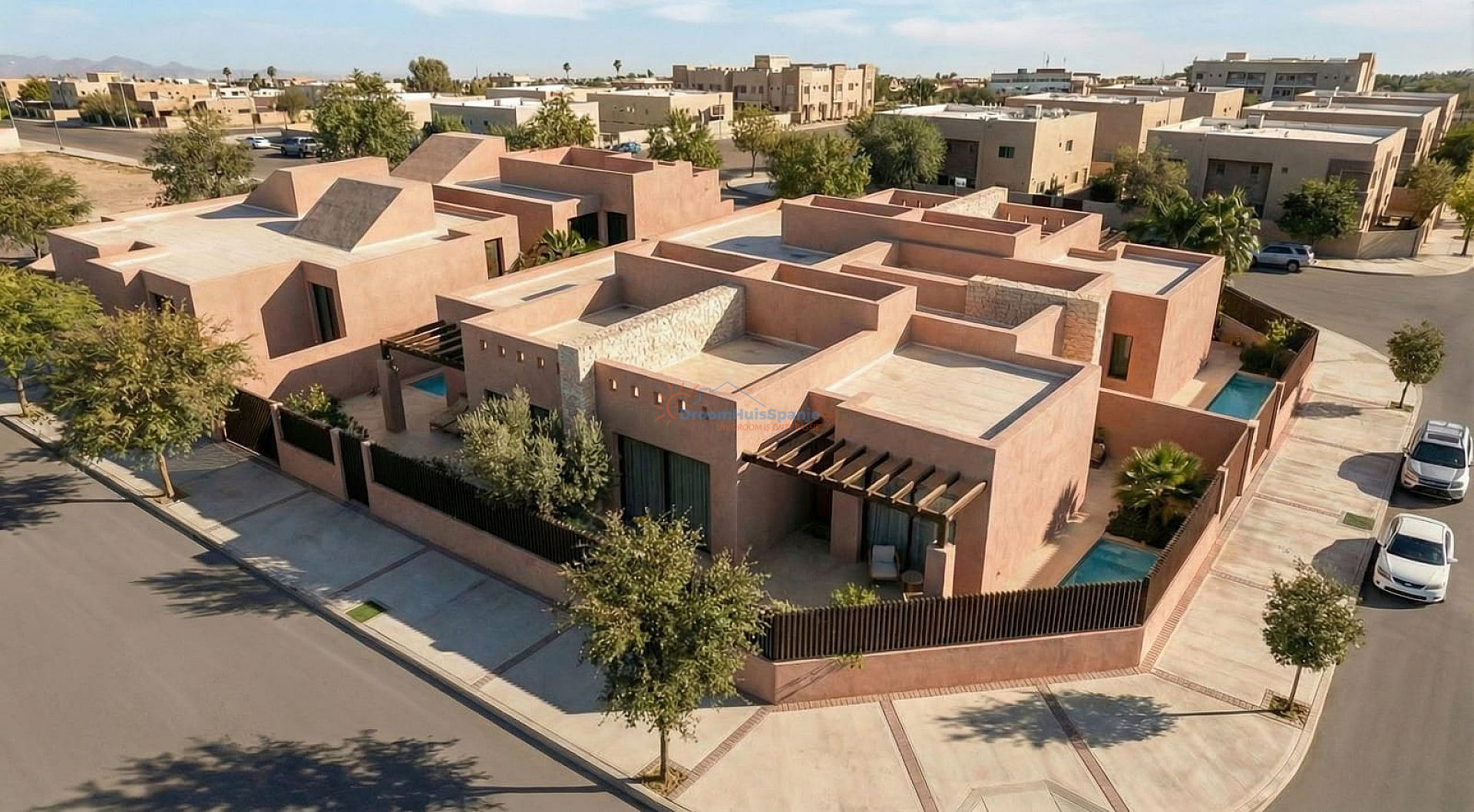 Moderne quad villa te koop in het el Alba Resort, Roldan - DroomHuisSpanje