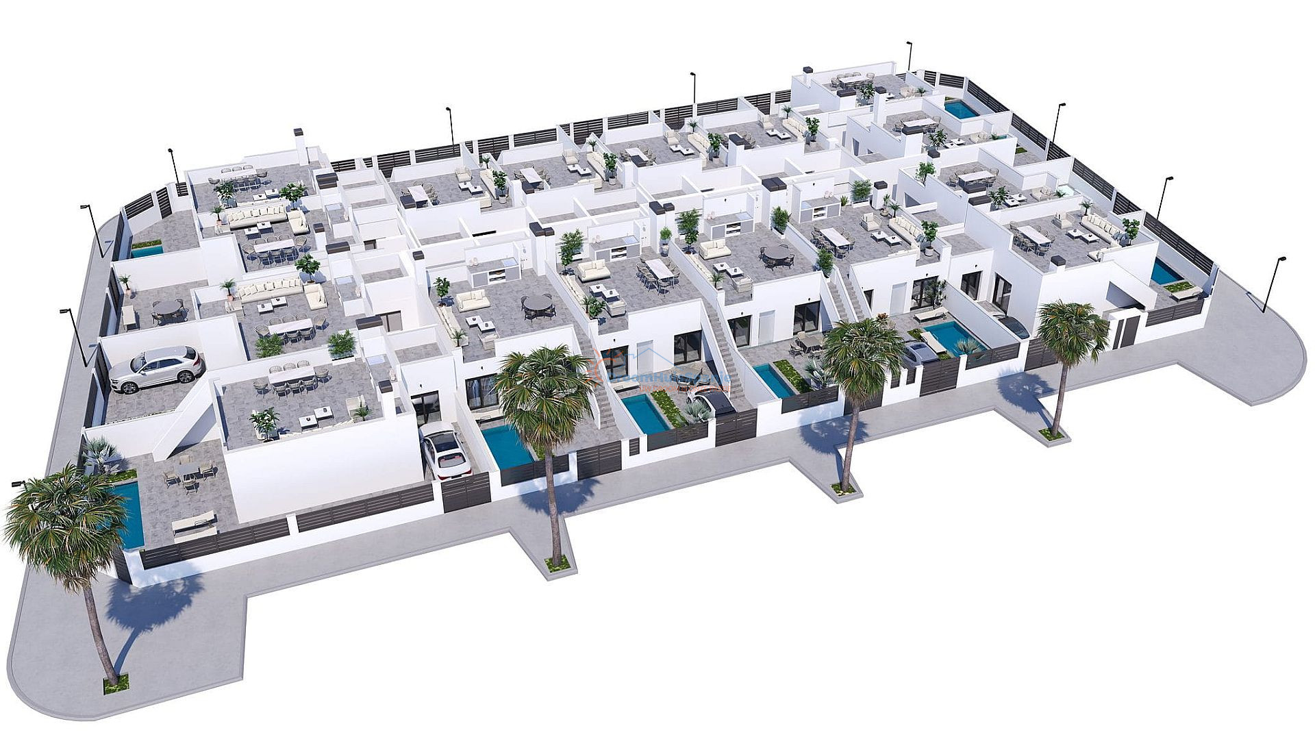 Geschakelde villa met privé zwembad in Roldan, Murcia - DroomHuisSpanje