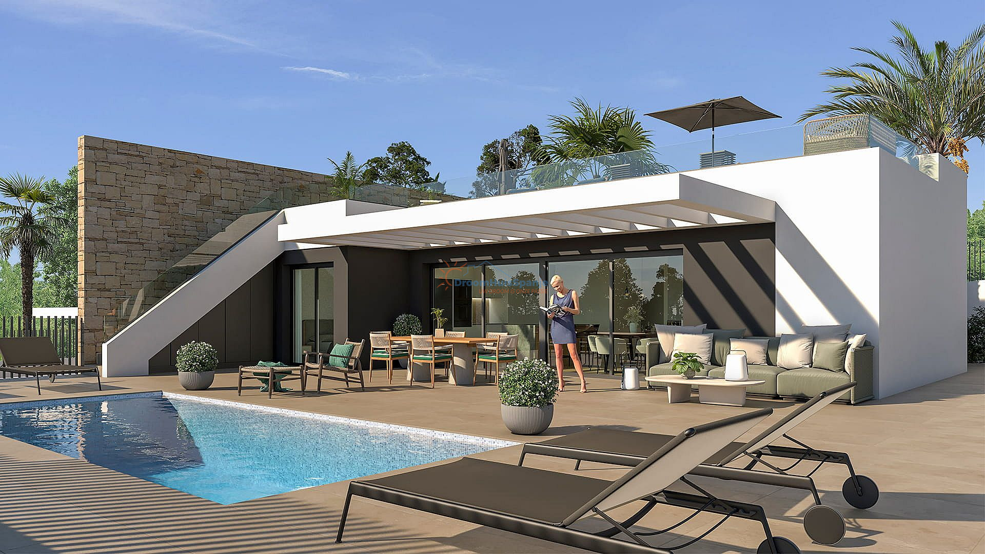 Chalet independiente en Mutxamel - Obra nueva - DroomHuisSpanje
