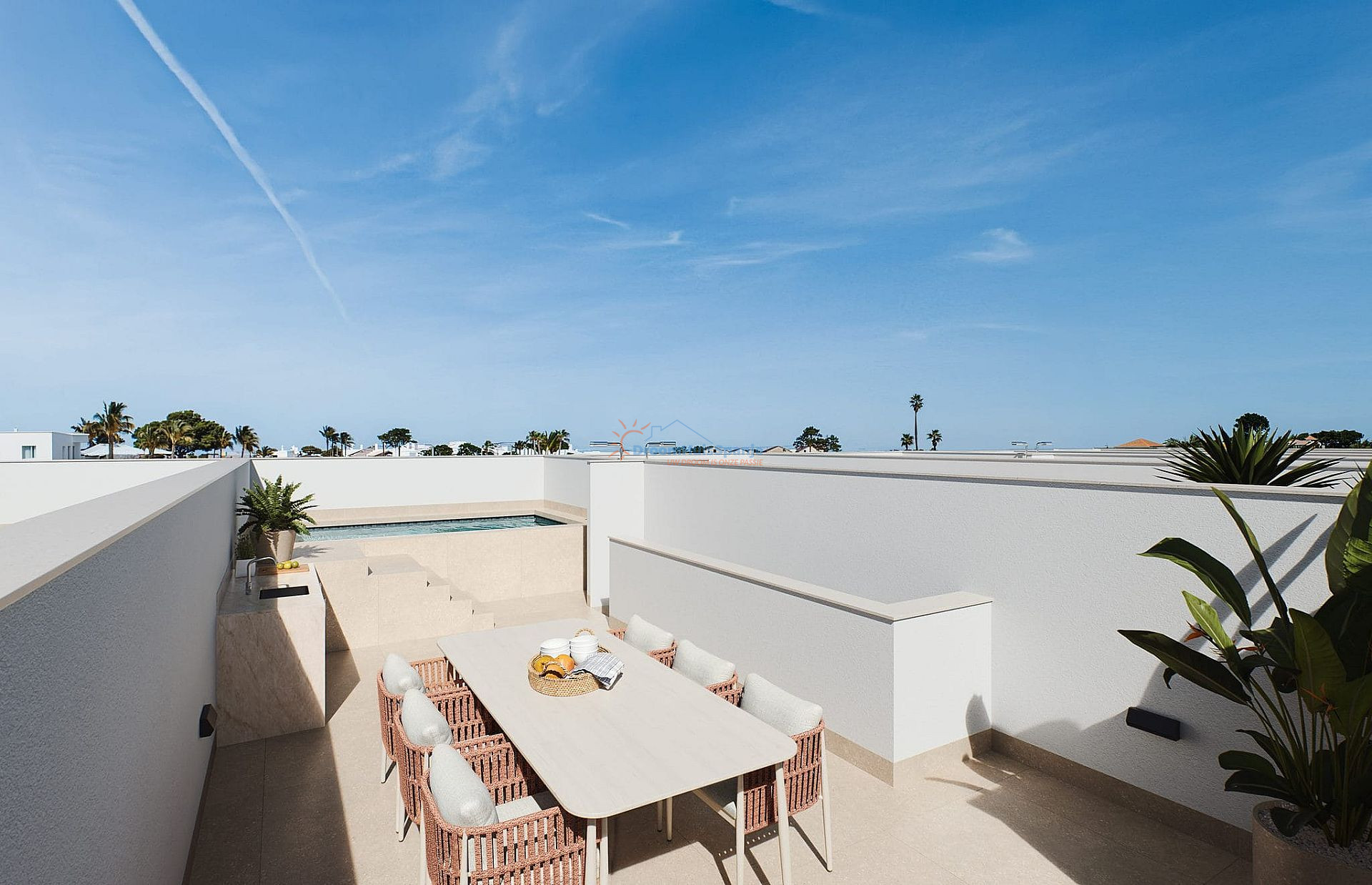 Gesschakelde nieuwbouw woning in San Pedro del Pinatar, Murcia - DroomHuisSpanje